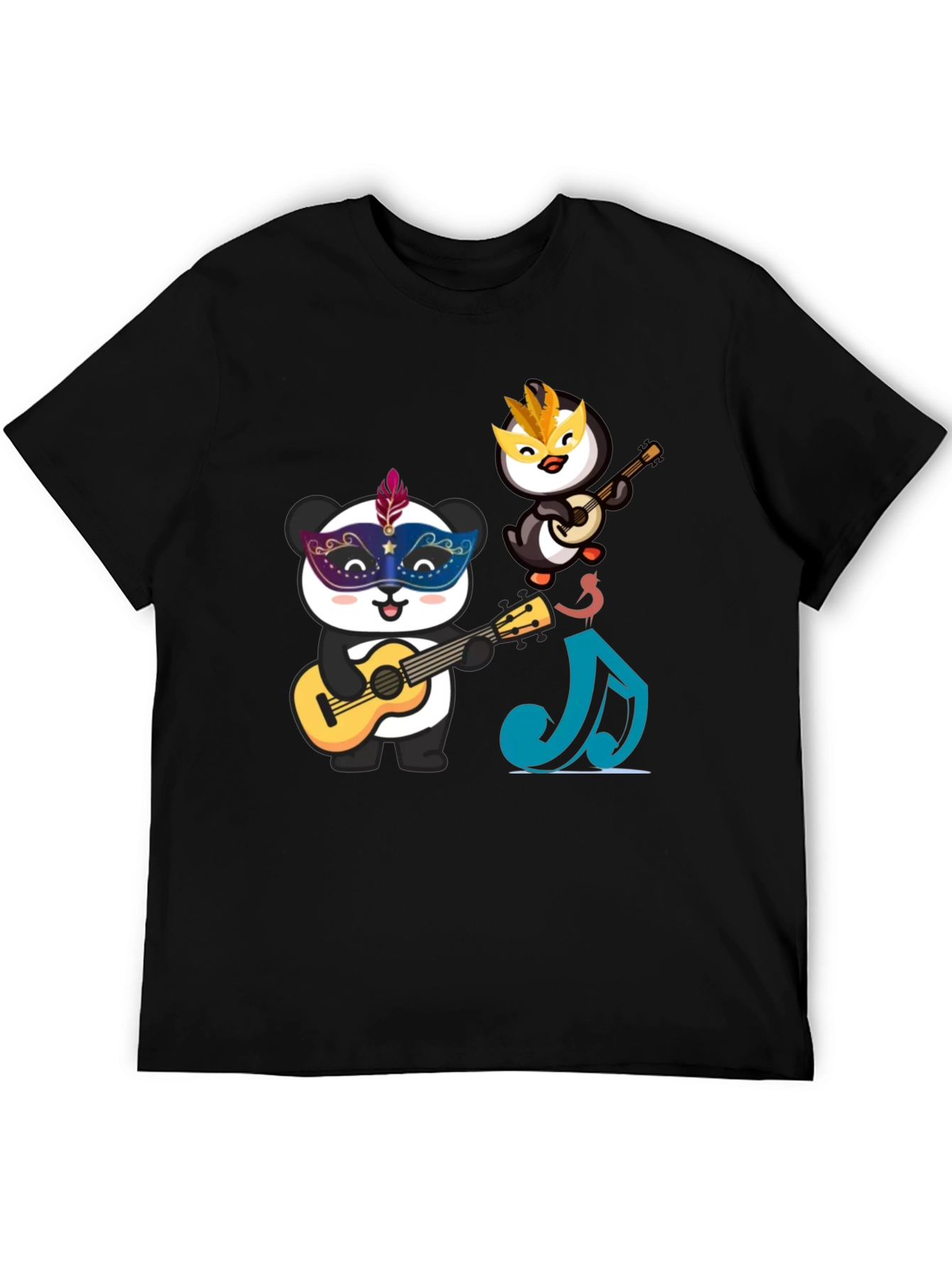 Musical Panda & Penguin T-Shirt