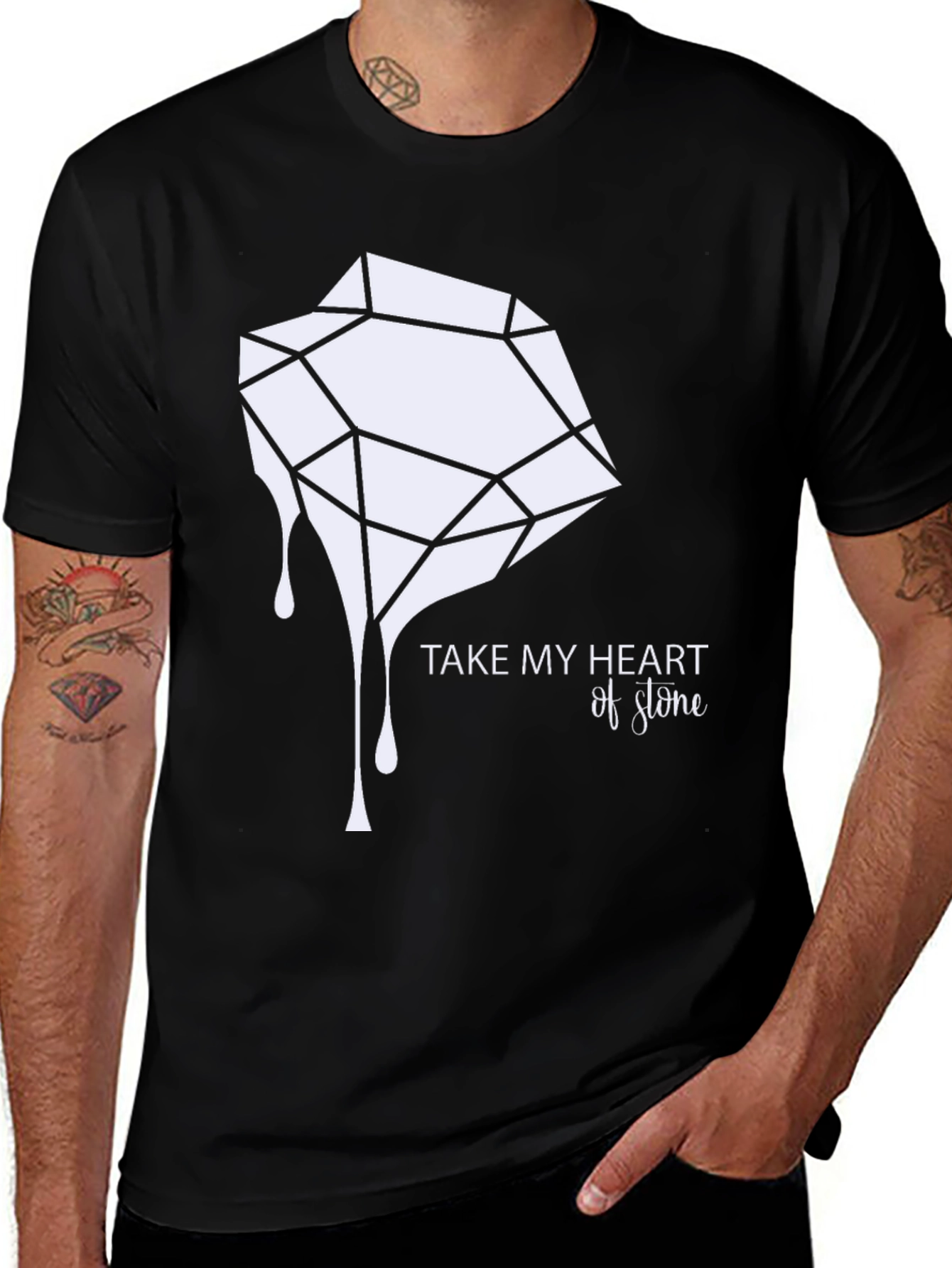 Heart of Stone Black Graphic Tee