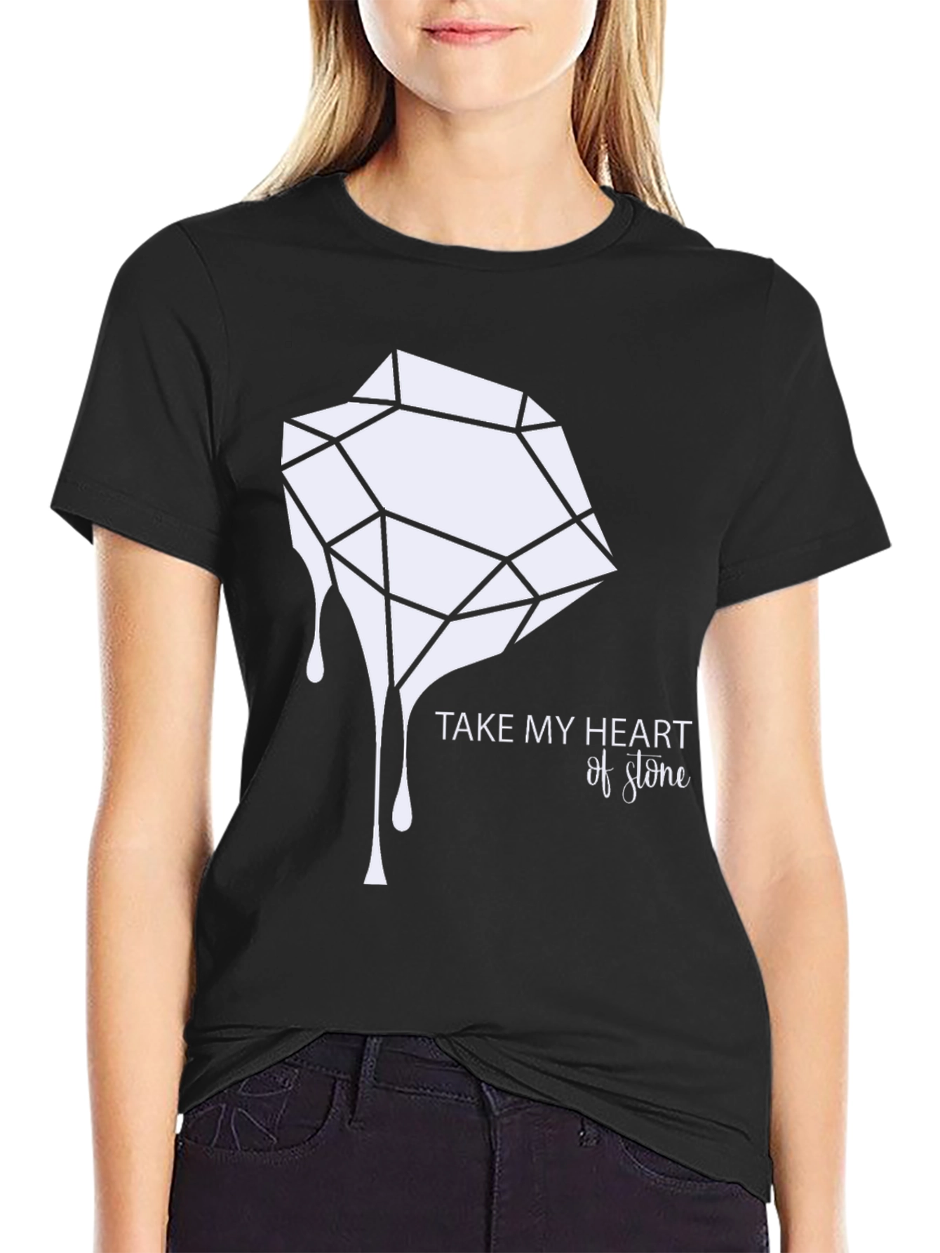 Heart of Stone Black Graphic Tee
