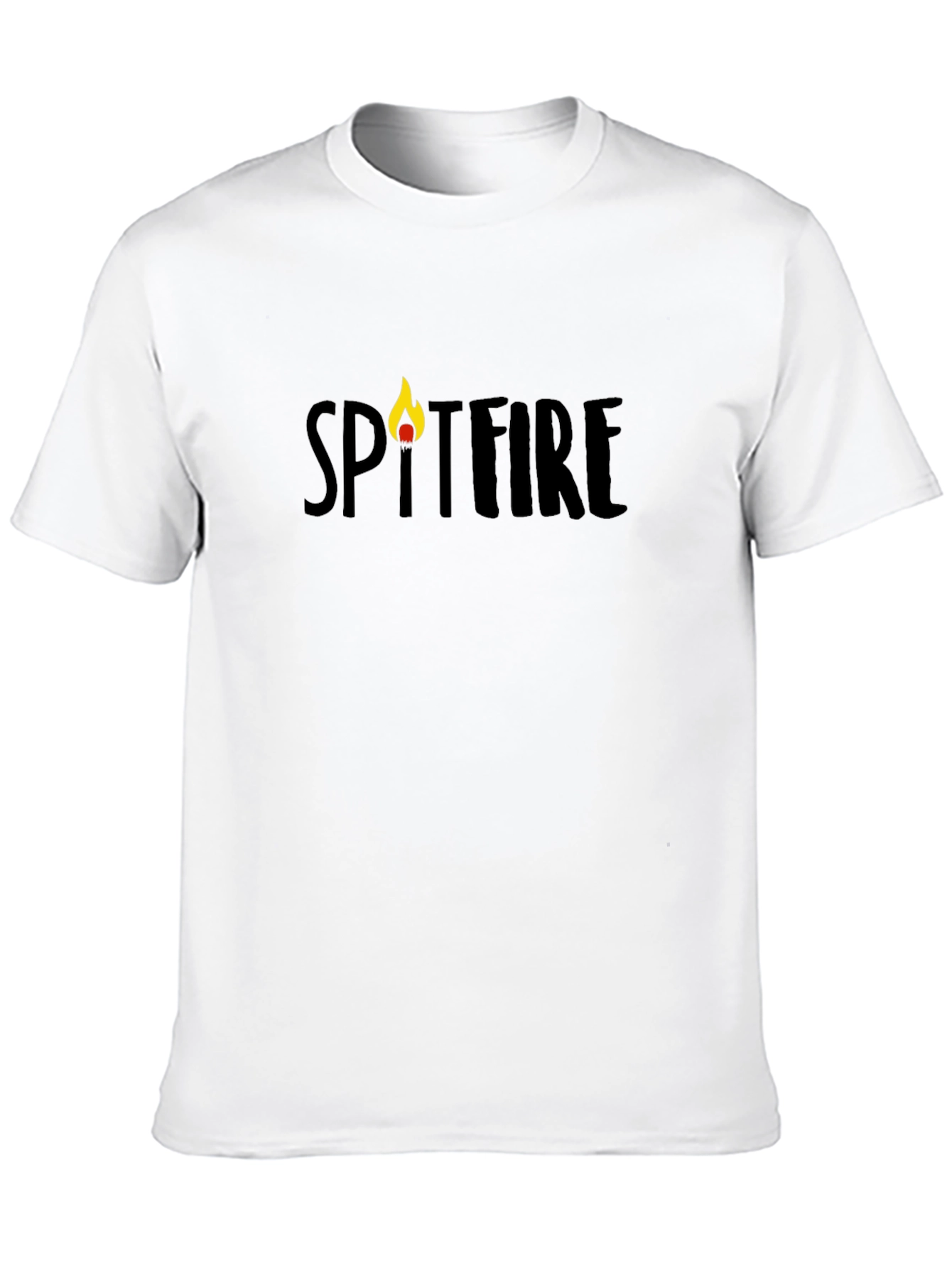 Spitfire Flame Graphic Black Tee Shirt