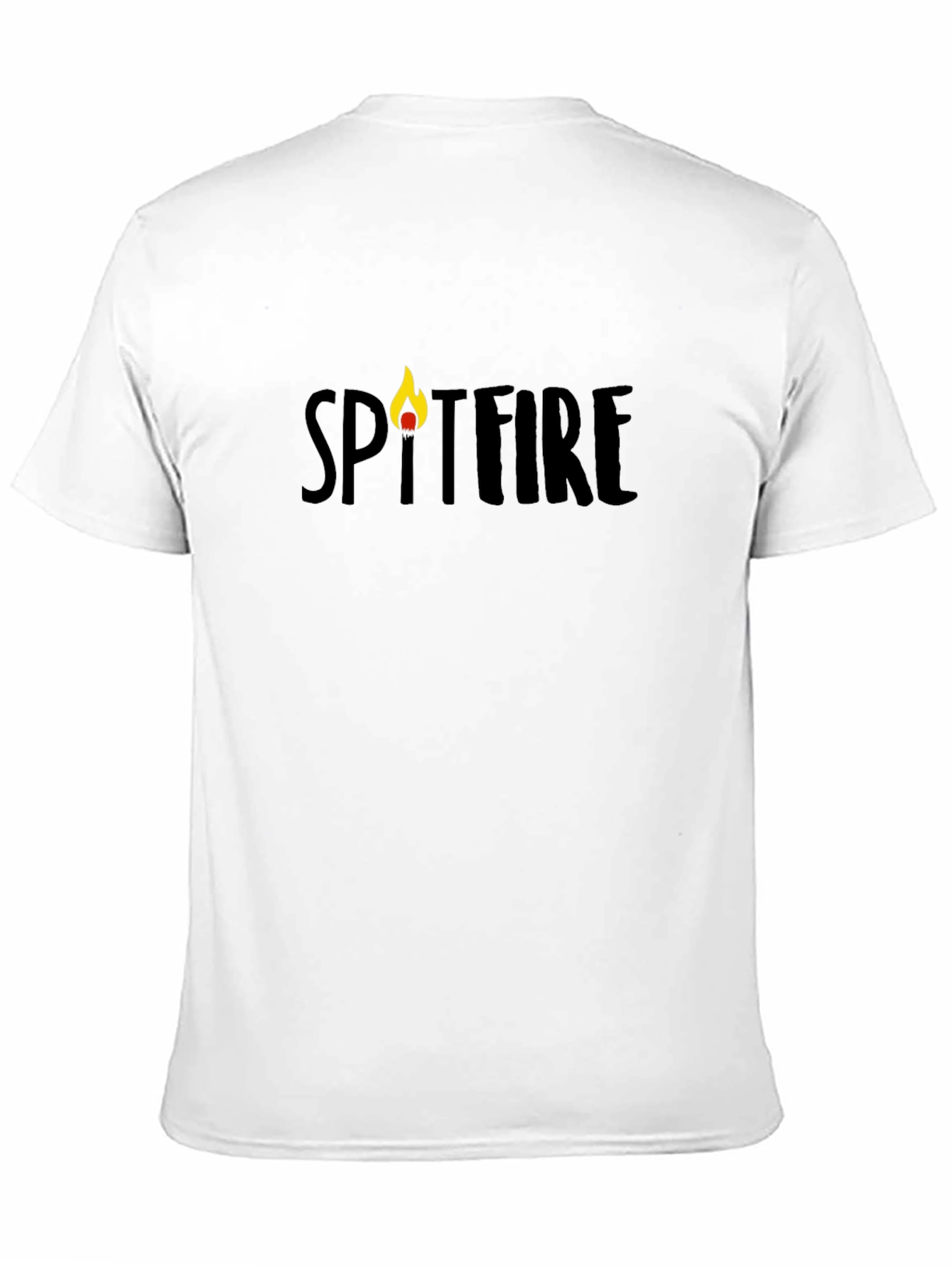 Spitfire Flame Graphic Black Tee Shirt