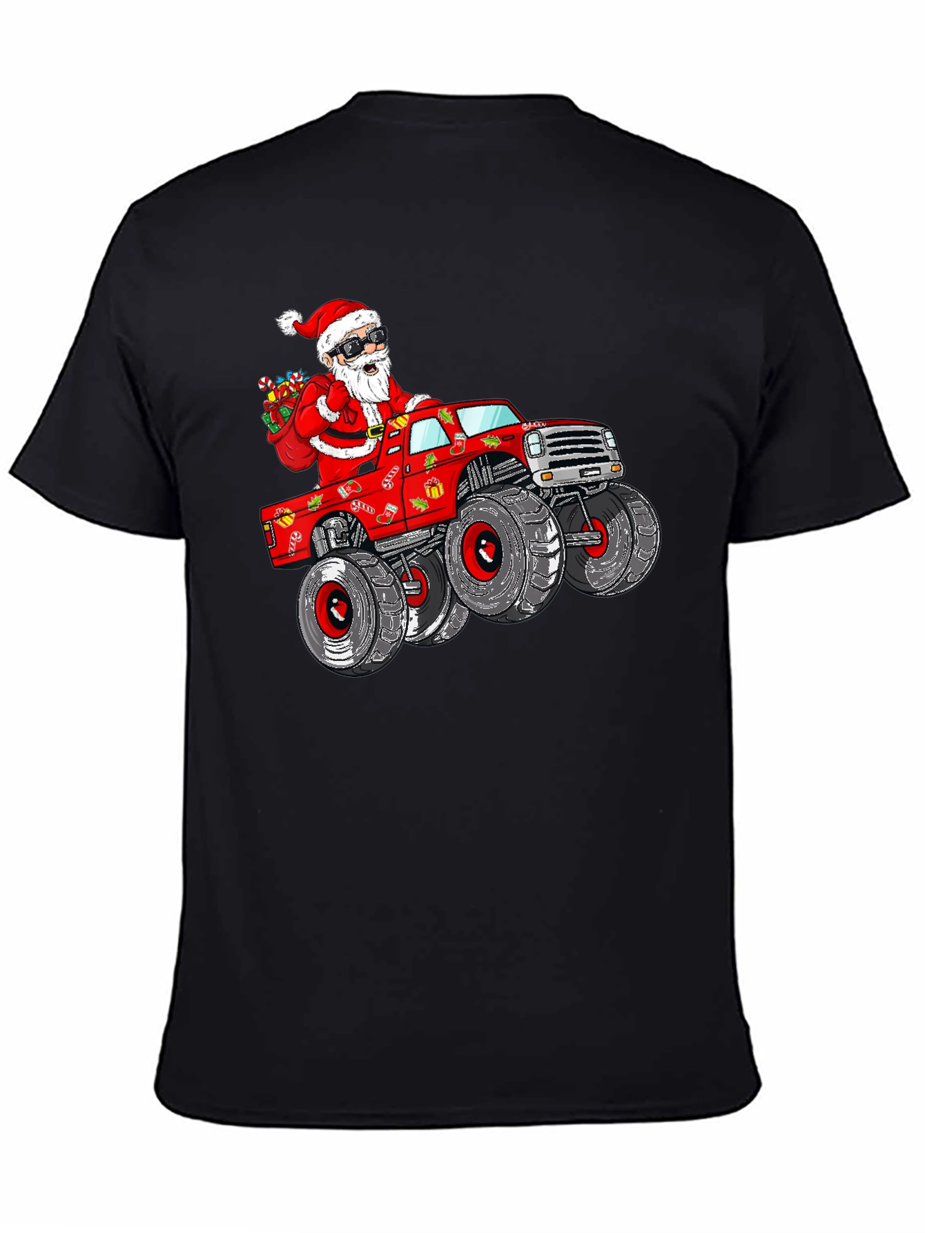 Santa Monster Truck T-Shirt - Holiday Fun!