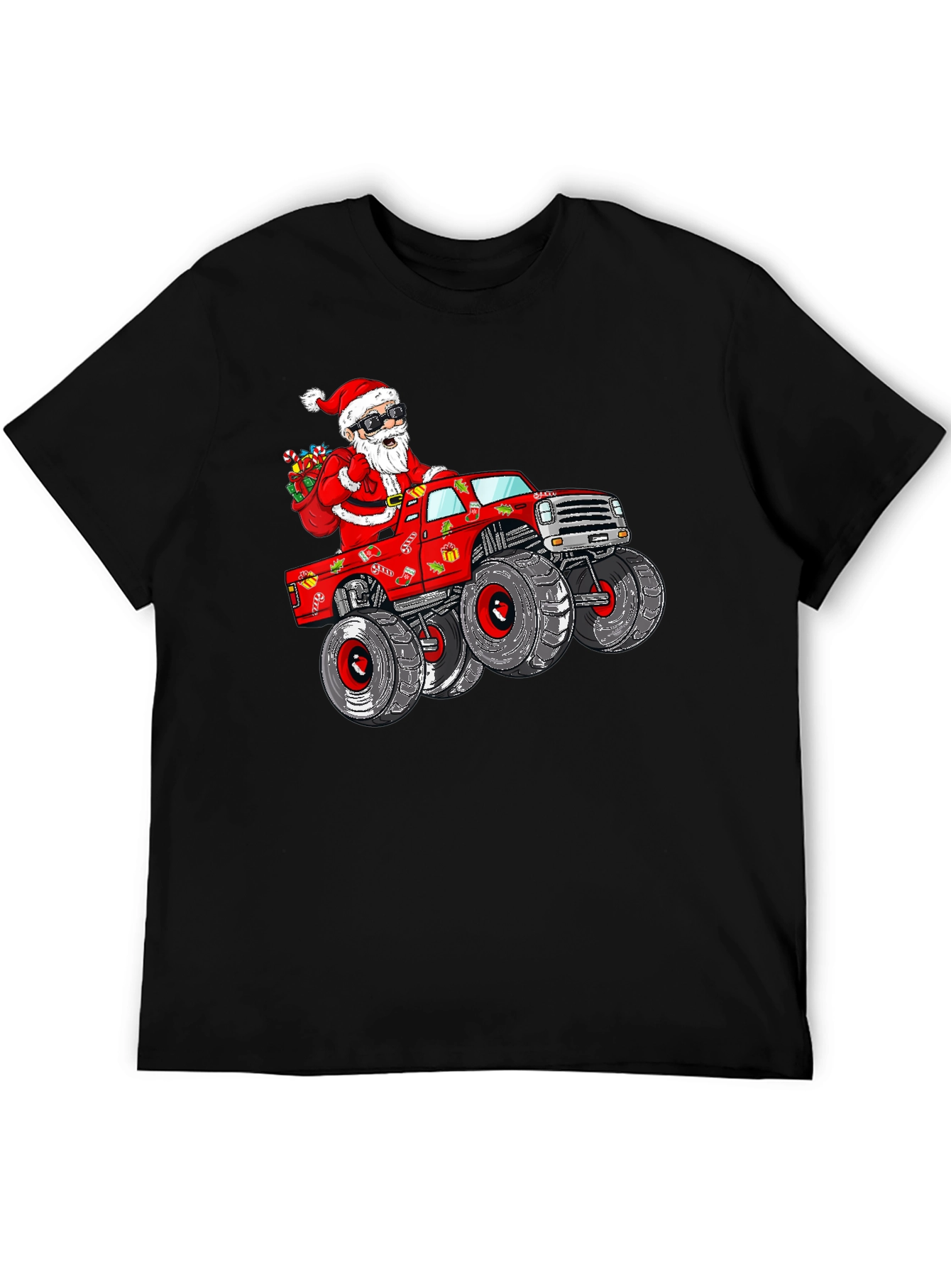 Santa Monster Truck T-Shirt - Holiday Fun!
