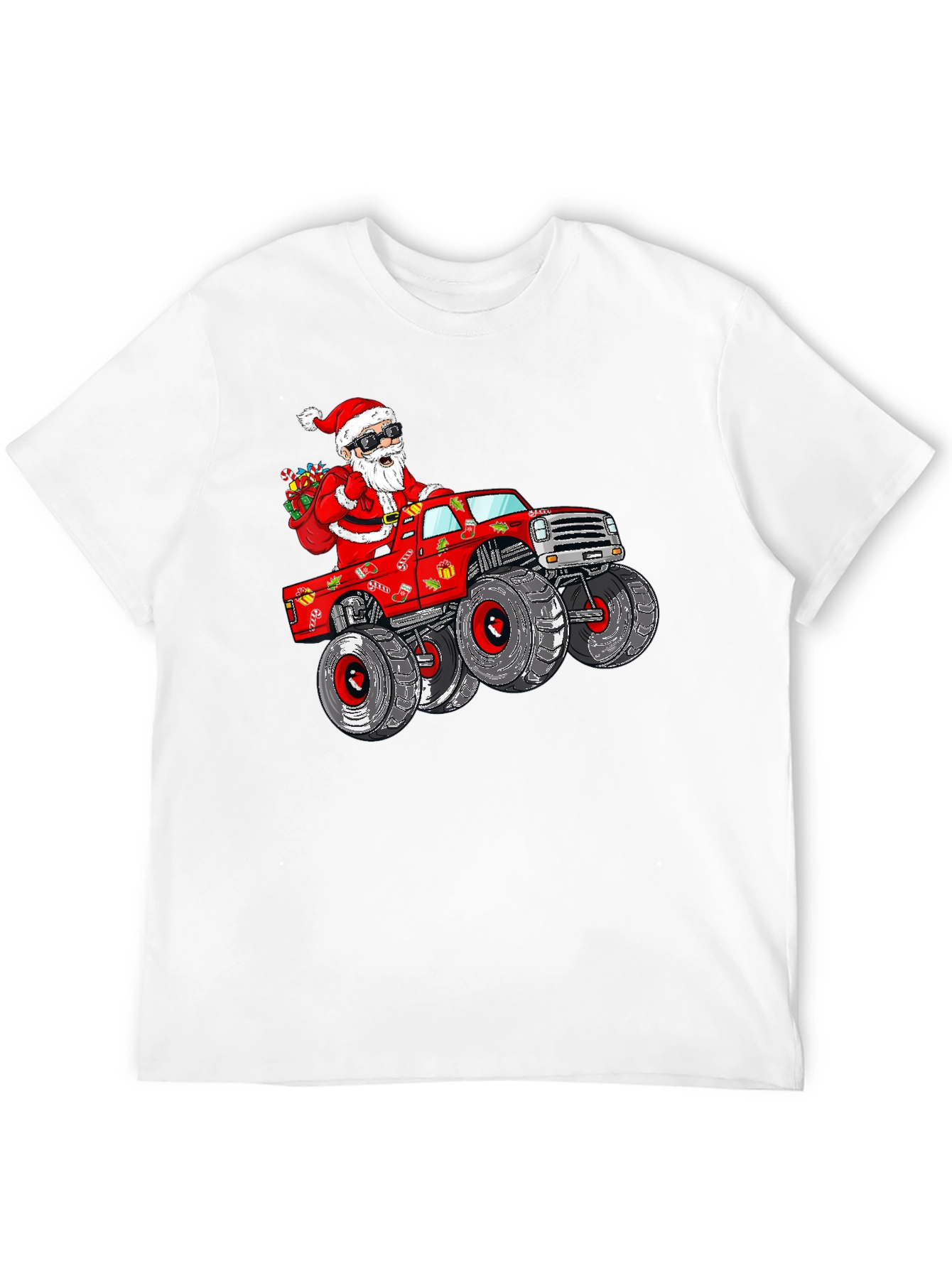 Santa Monster Truck T-Shirt - Holiday Fun!