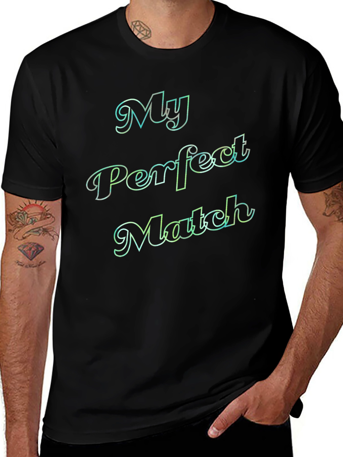 My Perfect Match T-Shirt - Trendy Graphic Tee