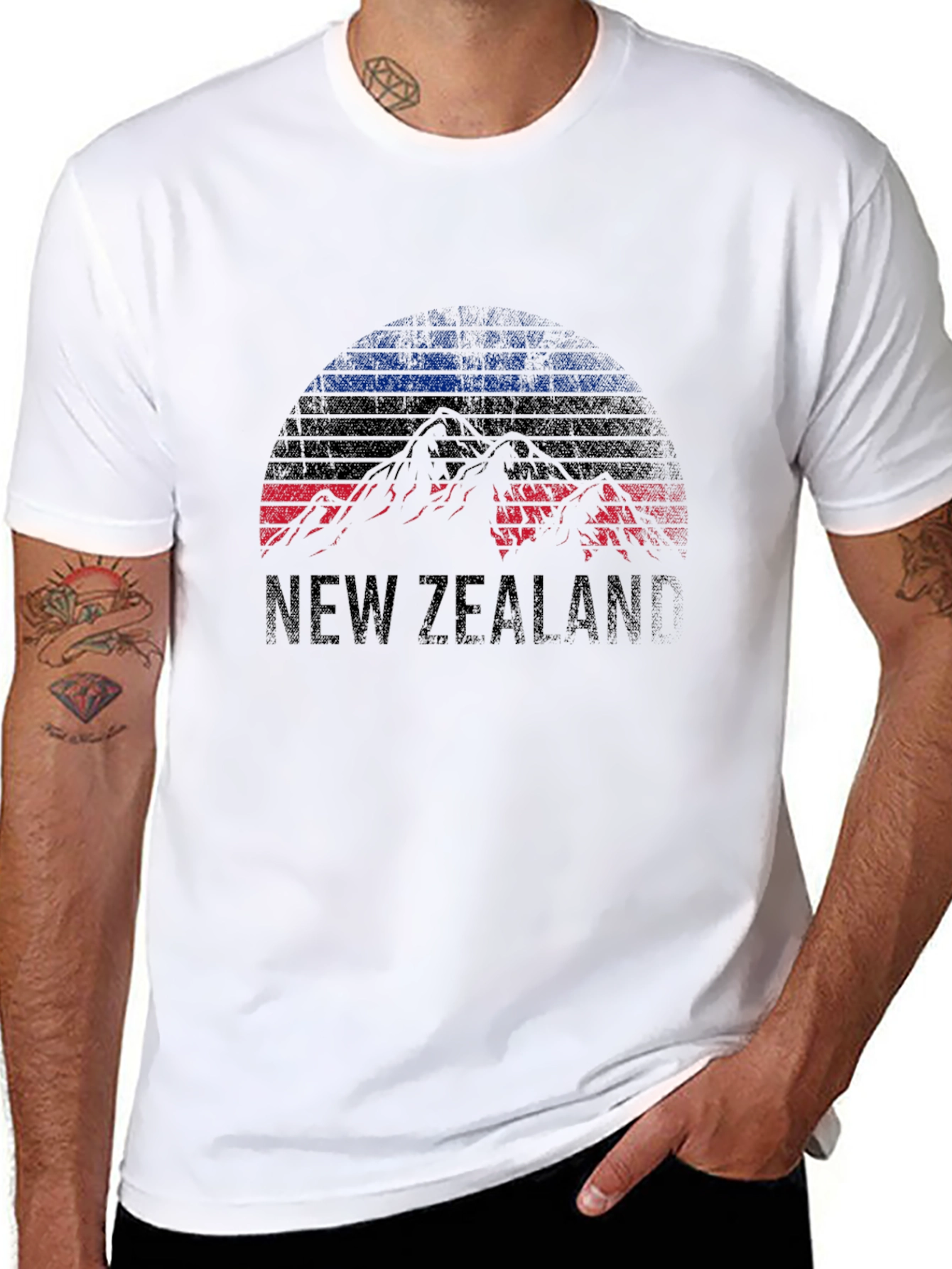 New Zealand Mountains Graphic Tee