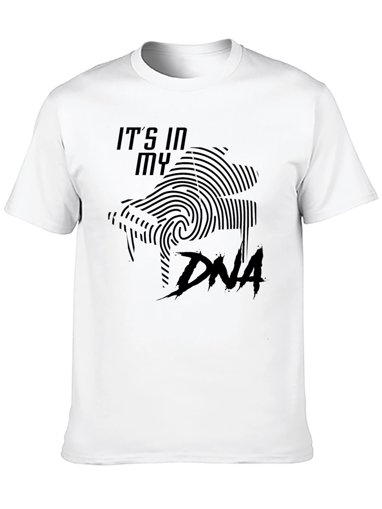 Its In My DNA T-Shirt - Shark Fingerprint Graphic