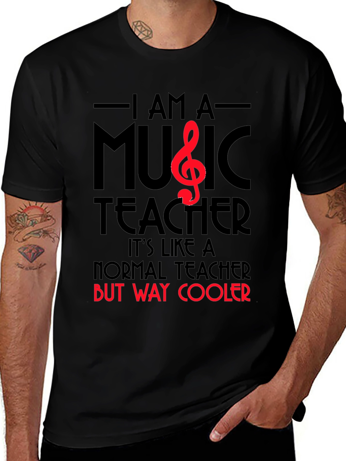 Music Teacher T-Shirt: Way Cooler Than Normal!