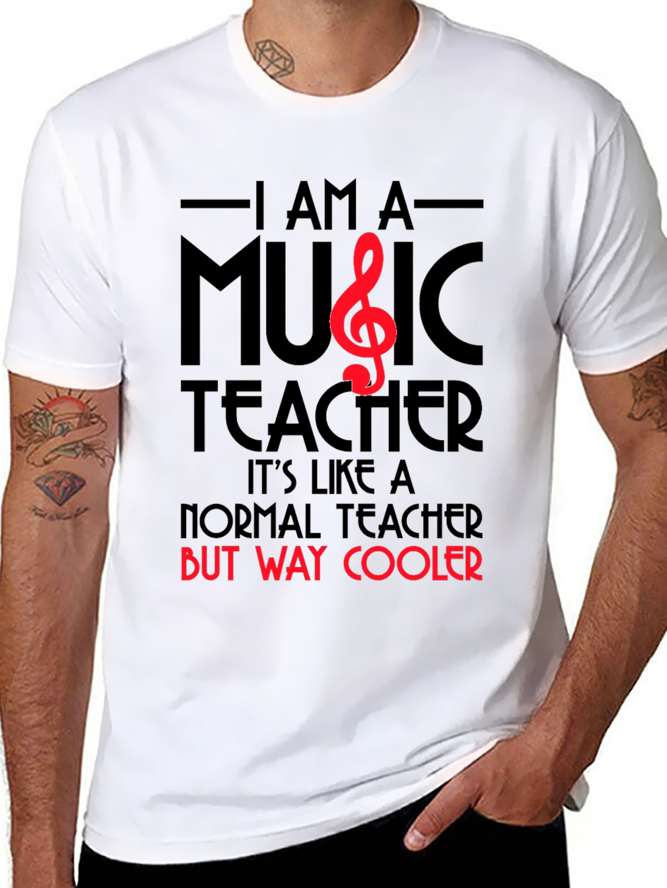 Music Teacher T-Shirt: Way Cooler Than Normal!
