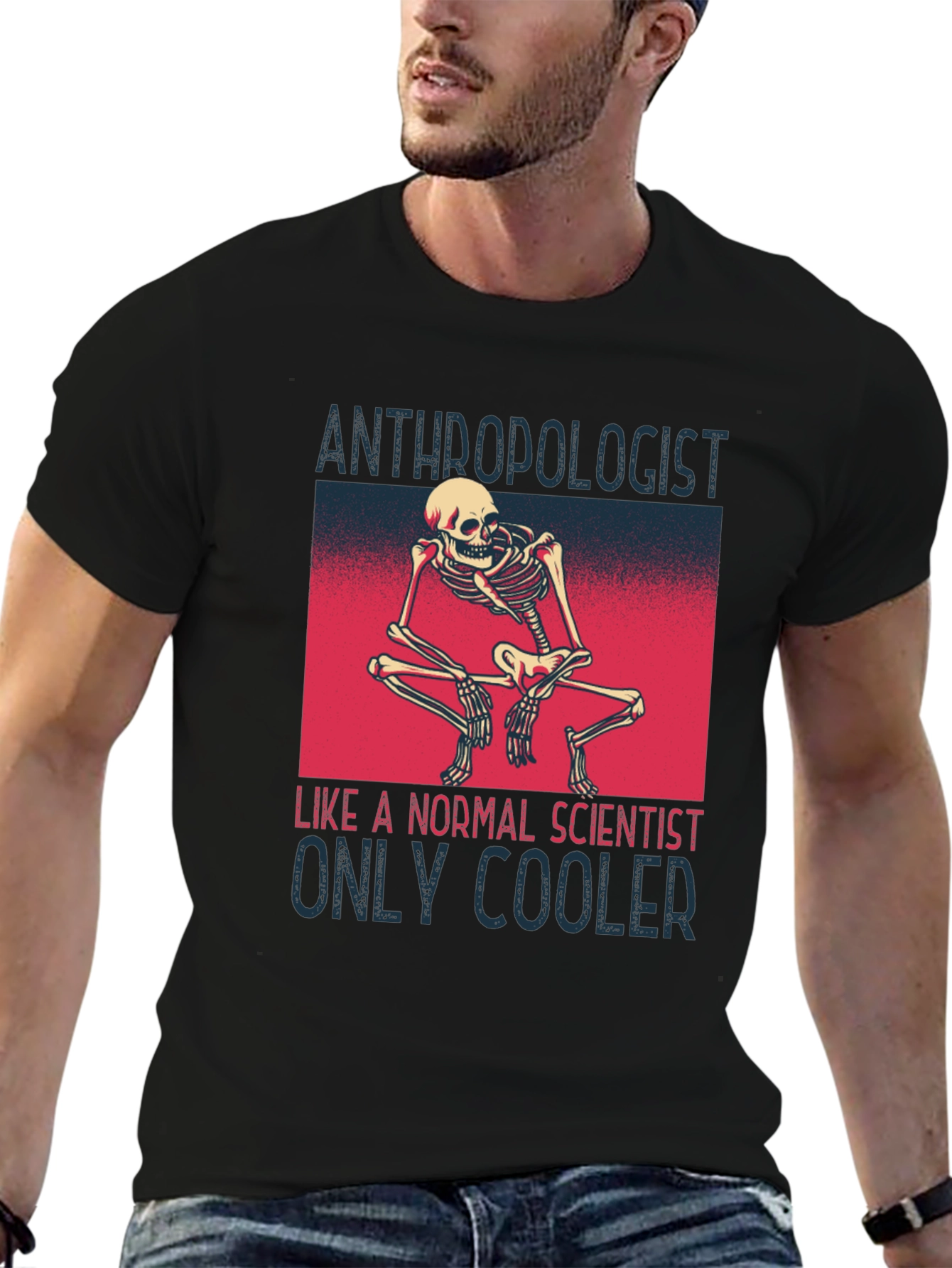 Anthropologist Skeleton T-Shirt - Cool Science Apparel