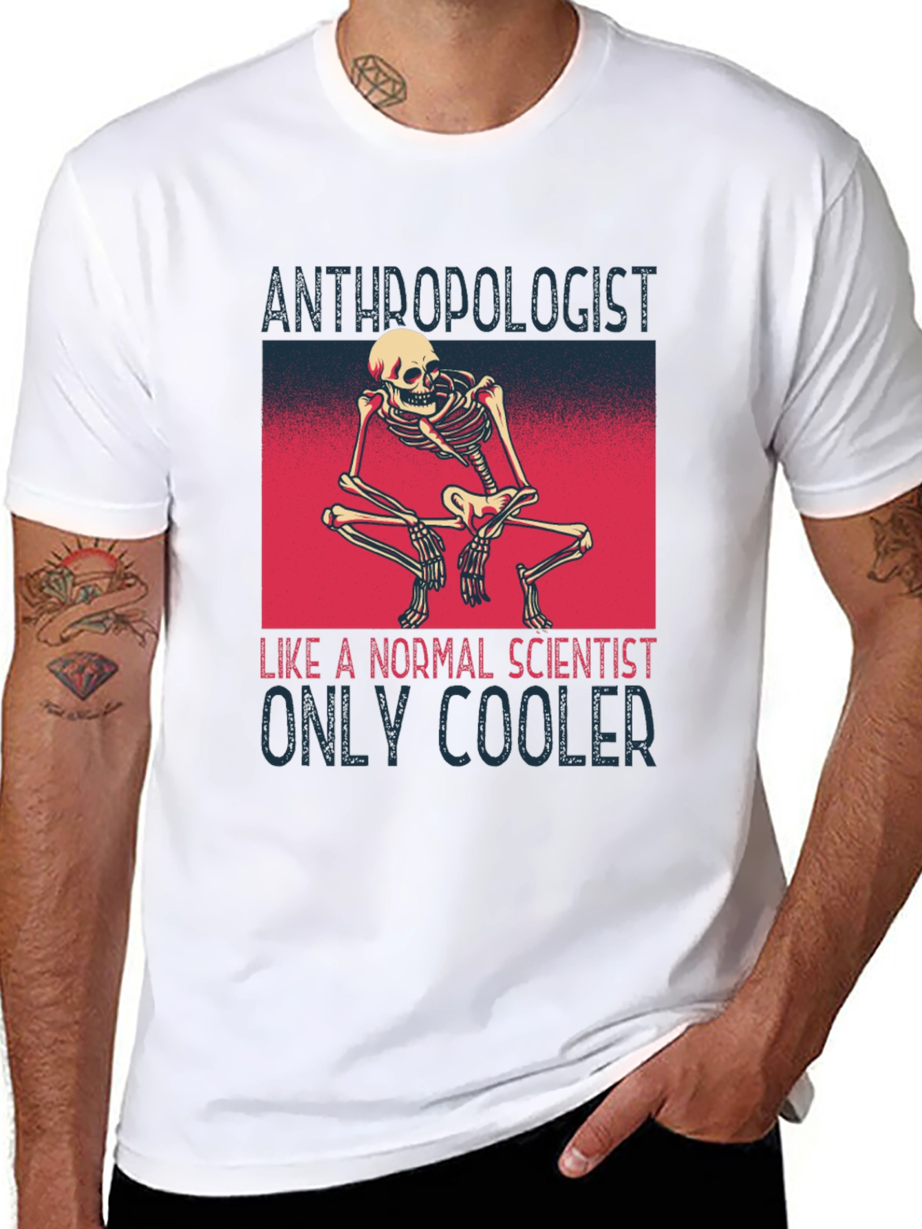 Anthropologist Skeleton T-Shirt - Cool Science Apparel
