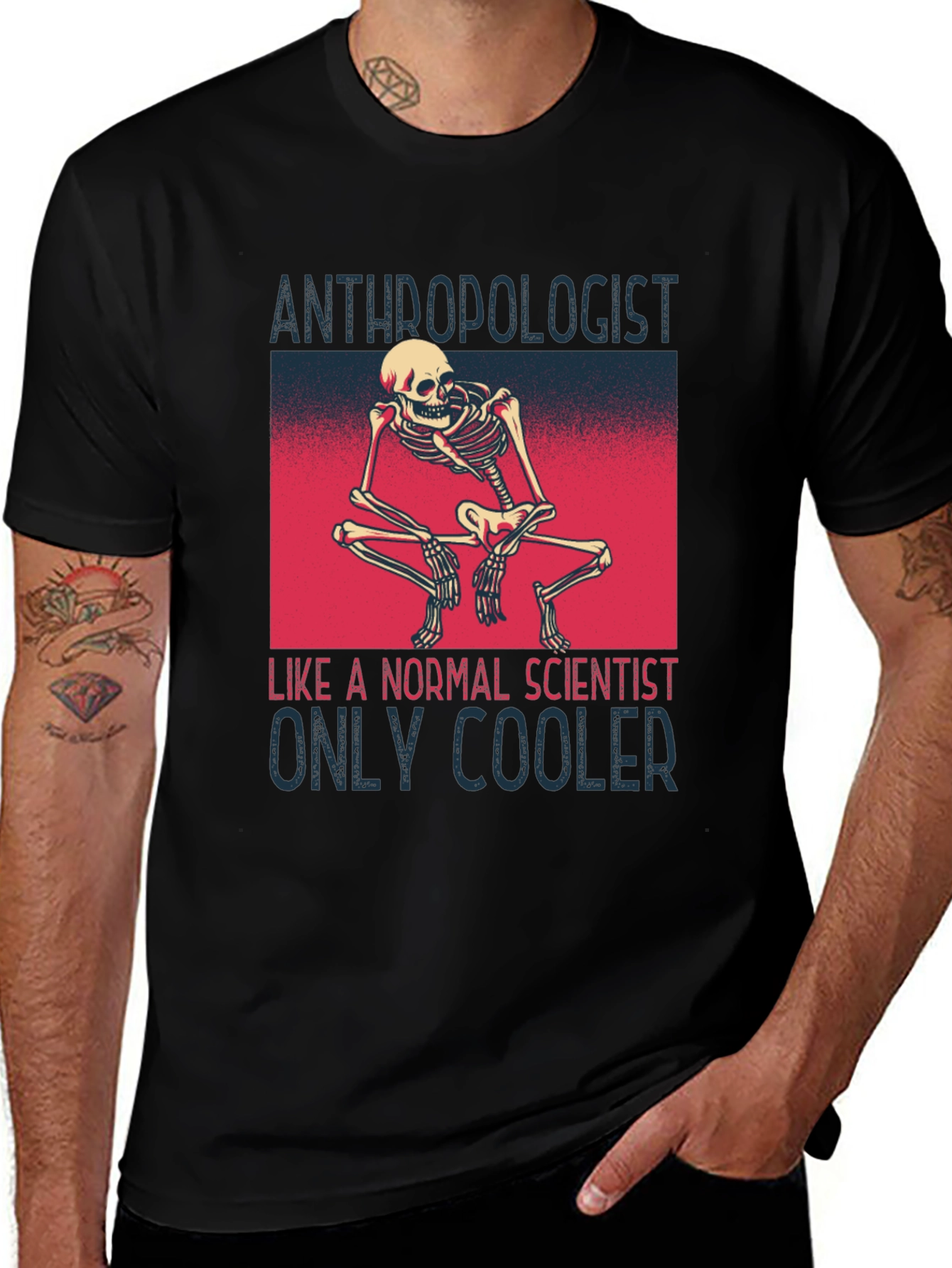 Anthropologist Skeleton T-Shirt - Cool Science Apparel