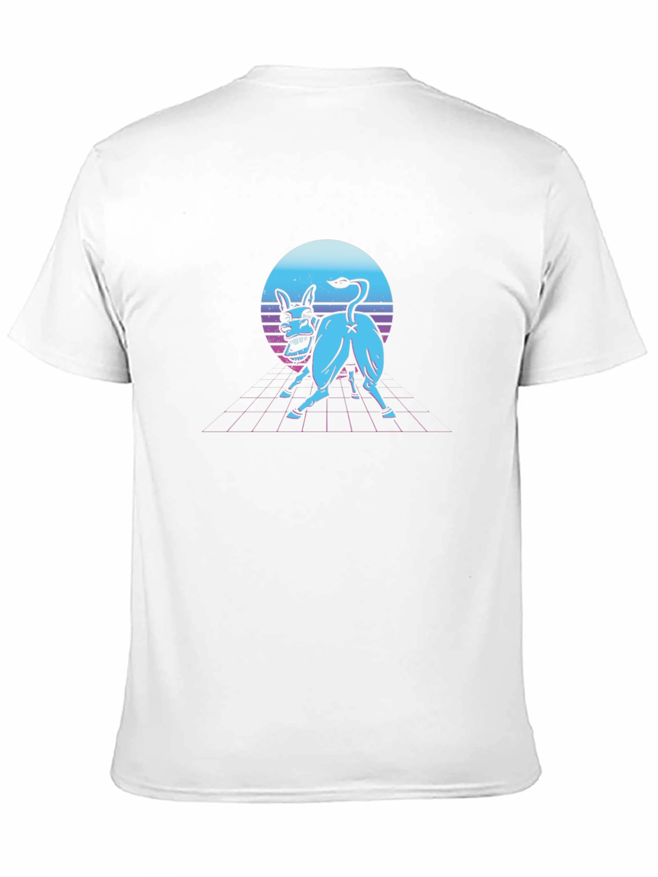 Retro Synthwave Donkey Graphic Tee