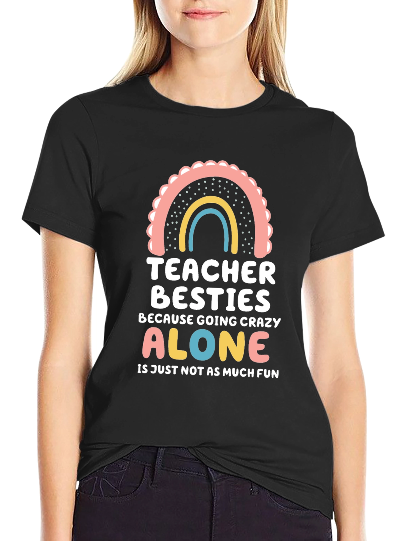 Teacher Besties Graphic T-Shirt