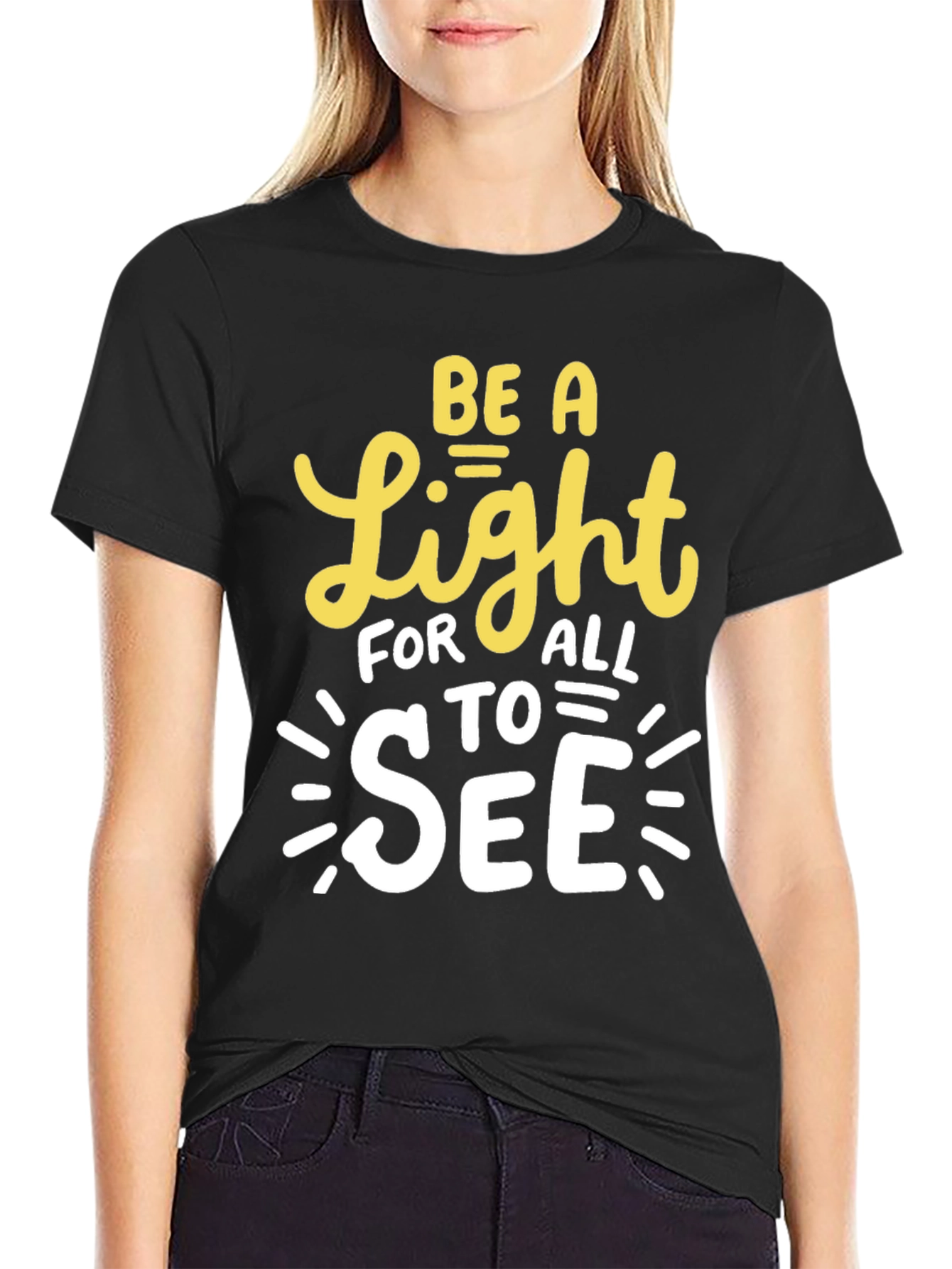 Be A Light T-Shirt - Inspirational Graphic Tee