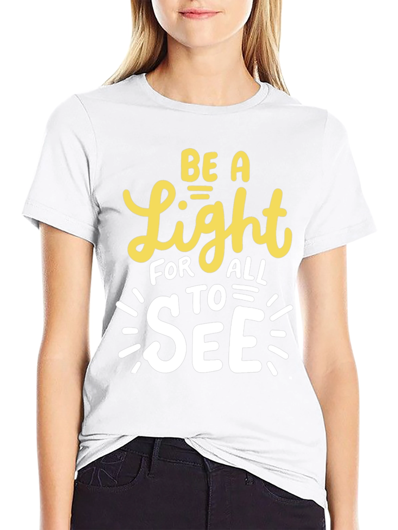 Be A Light T-Shirt - Inspirational Graphic Tee