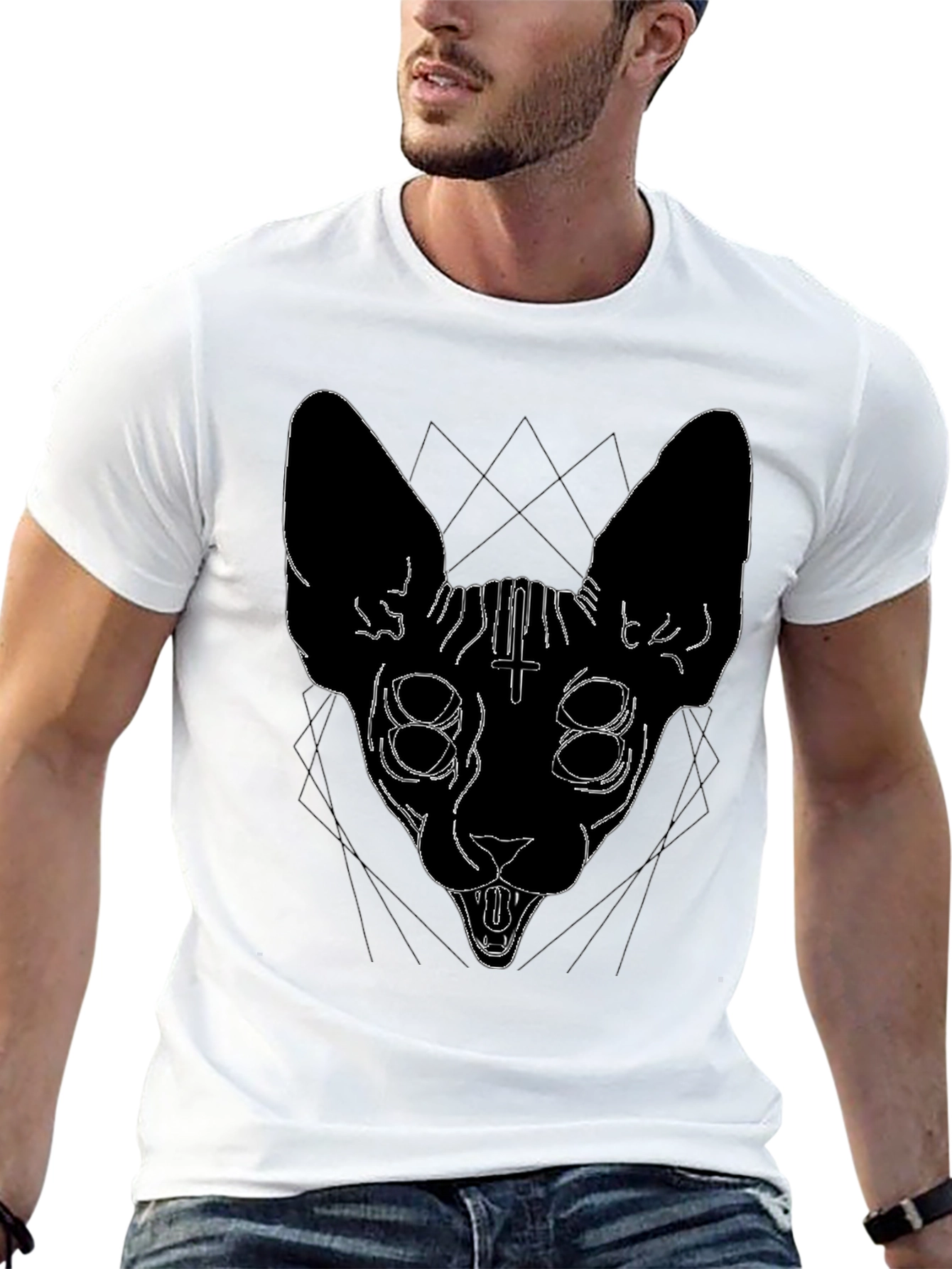 Mystic Cat Graphic T-Shirt