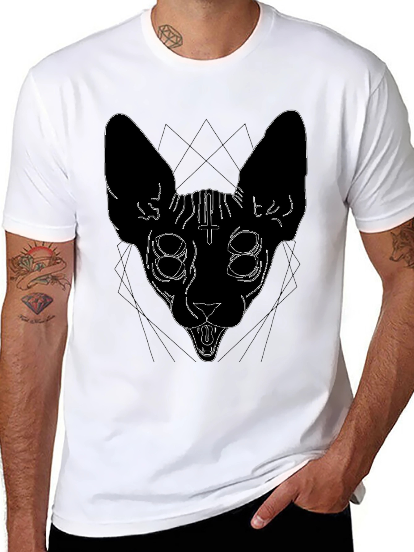 Mystic Cat Graphic T-Shirt