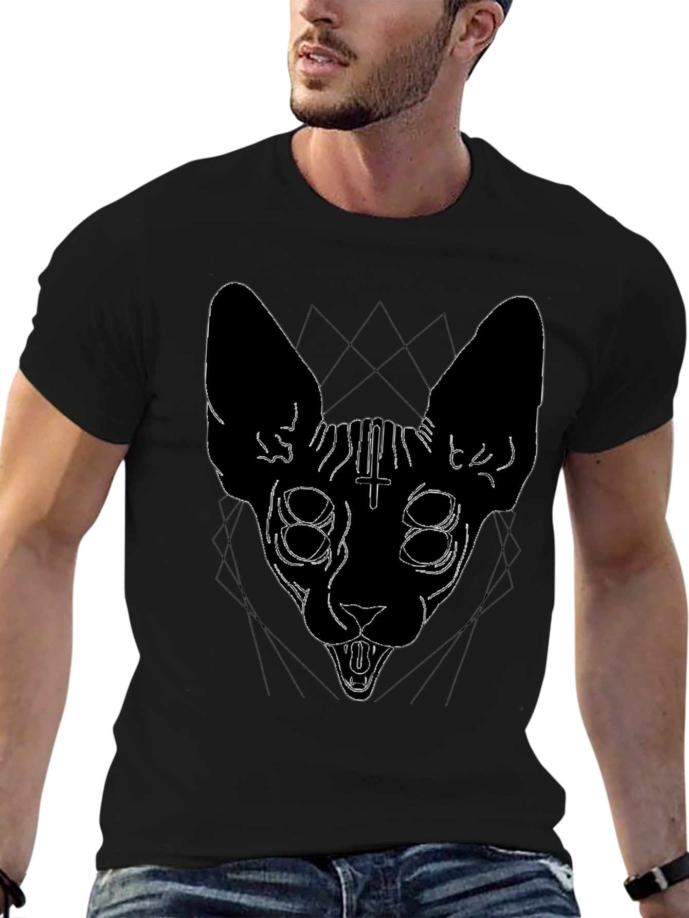 Mystic Cat Graphic T-Shirt