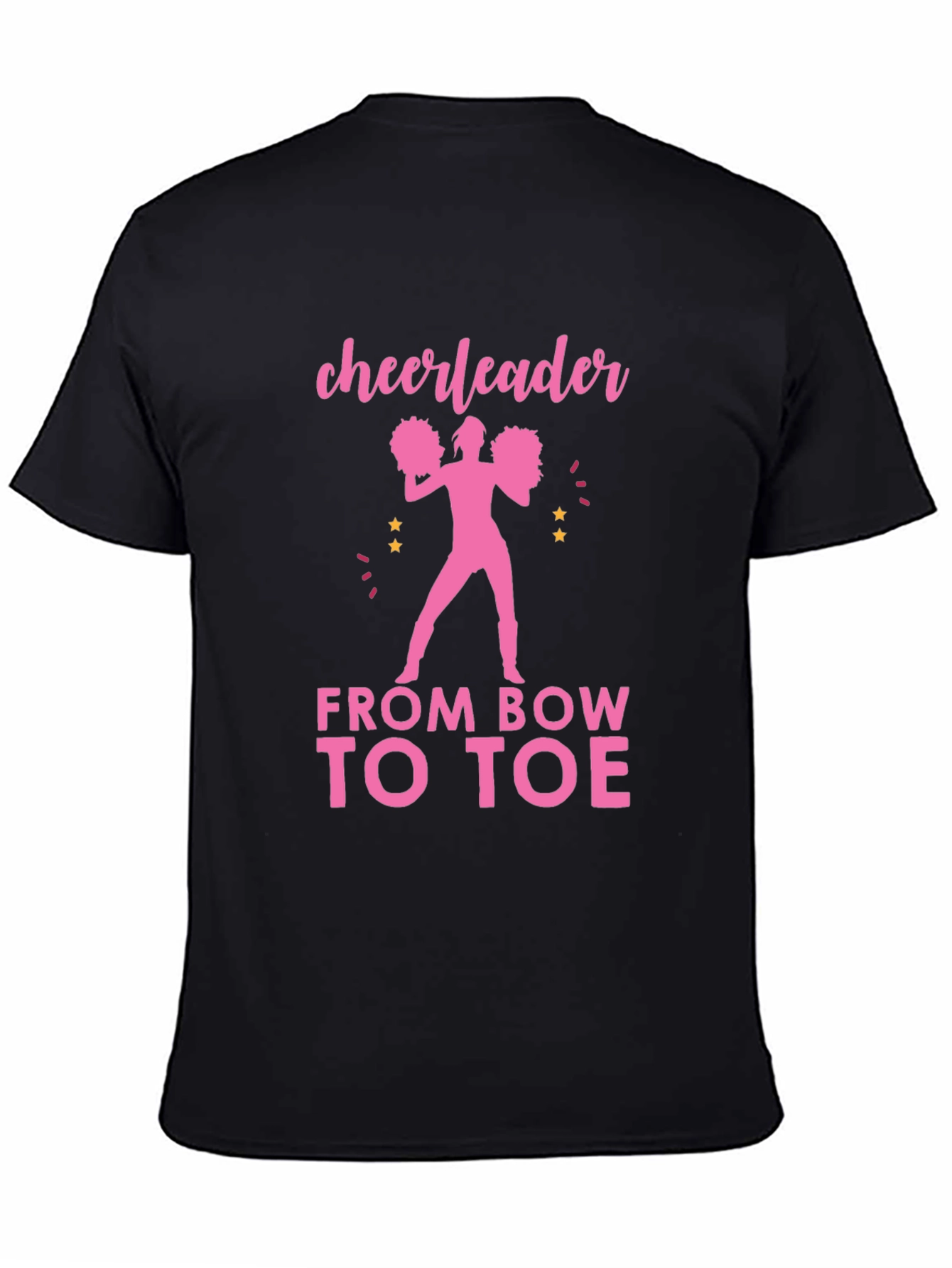 Cheerleader From Bow to Toe Graphic Tee