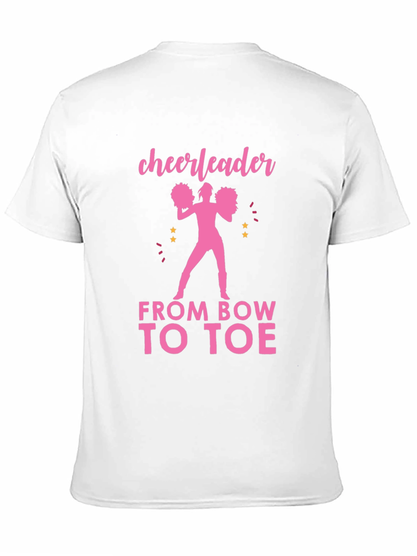 Cheerleader From Bow to Toe Graphic Tee