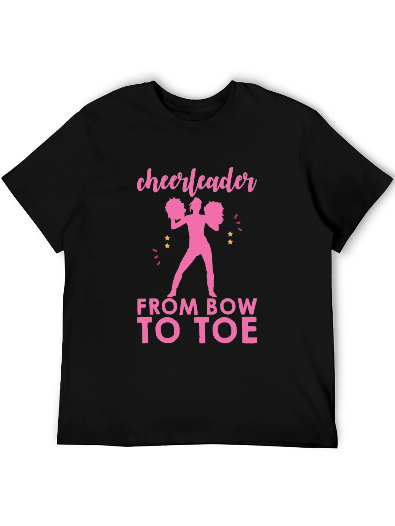 Cheerleader From Bow to Toe Graphic Tee
