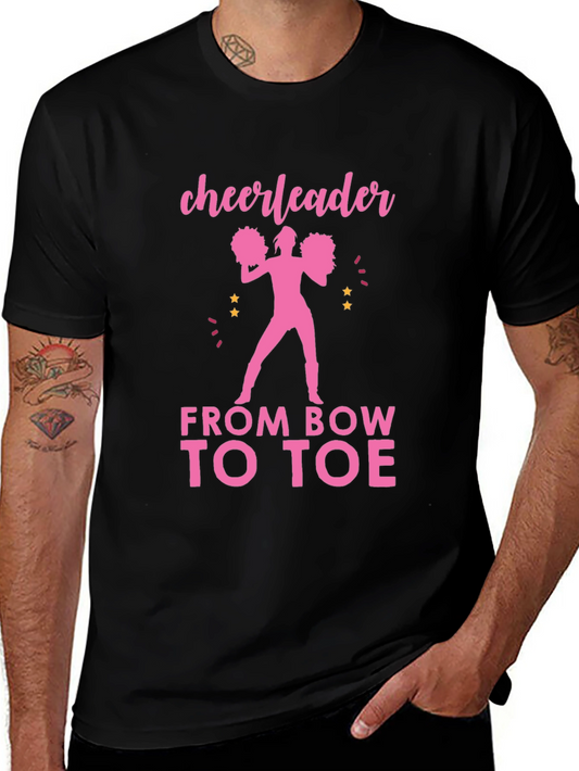 Cheerleader From Bow to Toe Graphic Tee