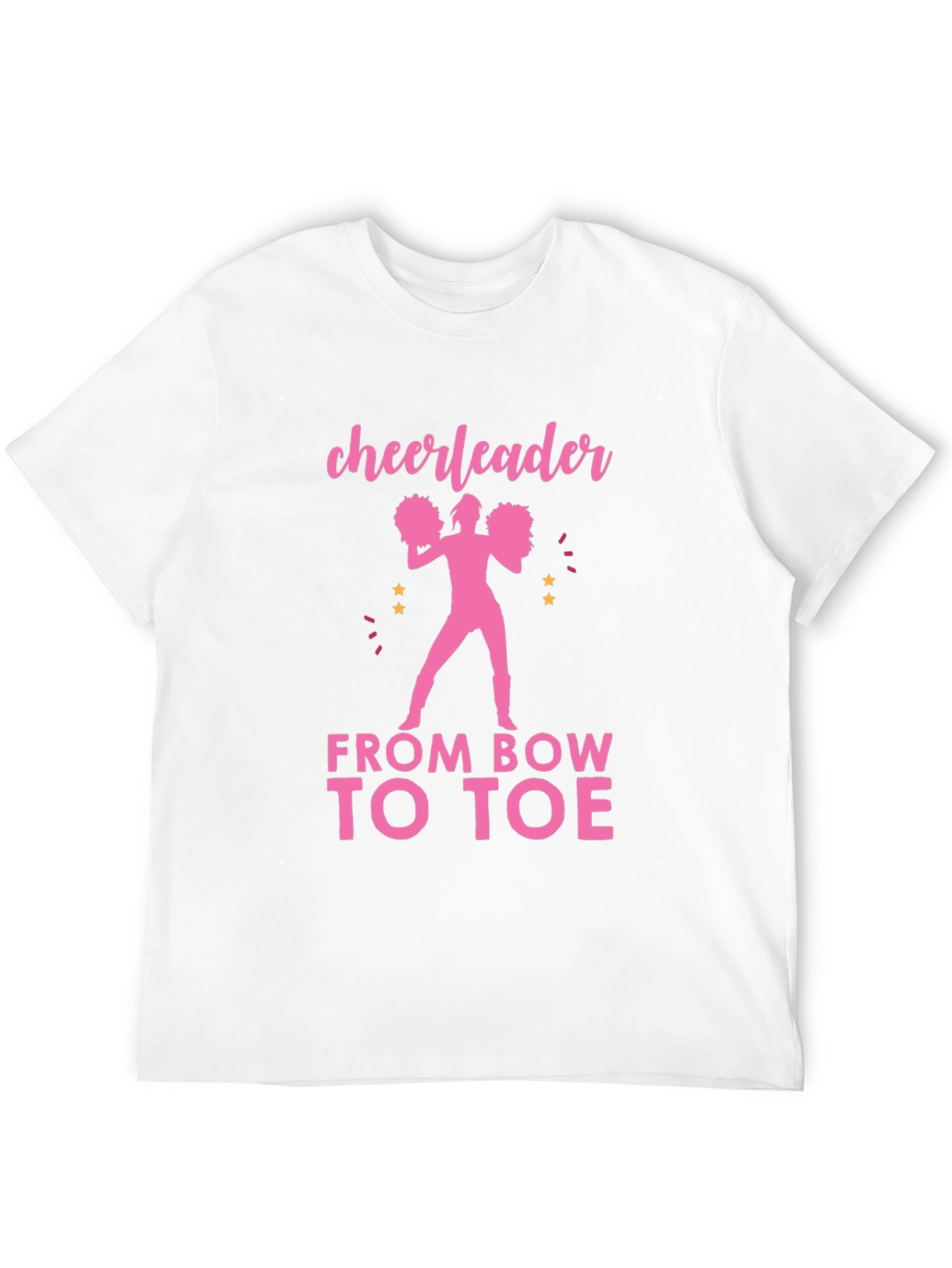 Cheerleader From Bow to Toe Graphic Tee