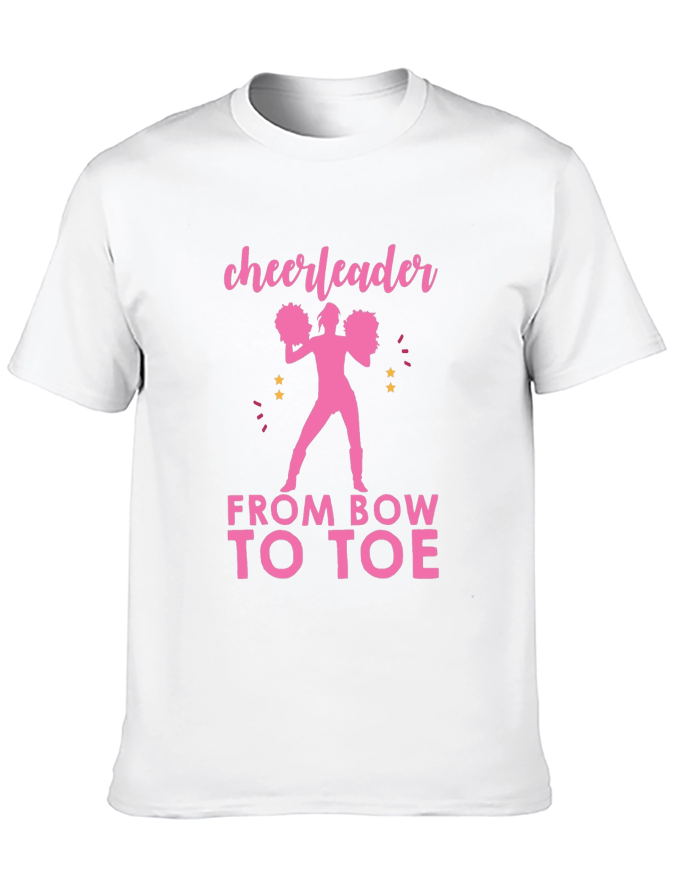 Cheerleader From Bow to Toe Graphic Tee