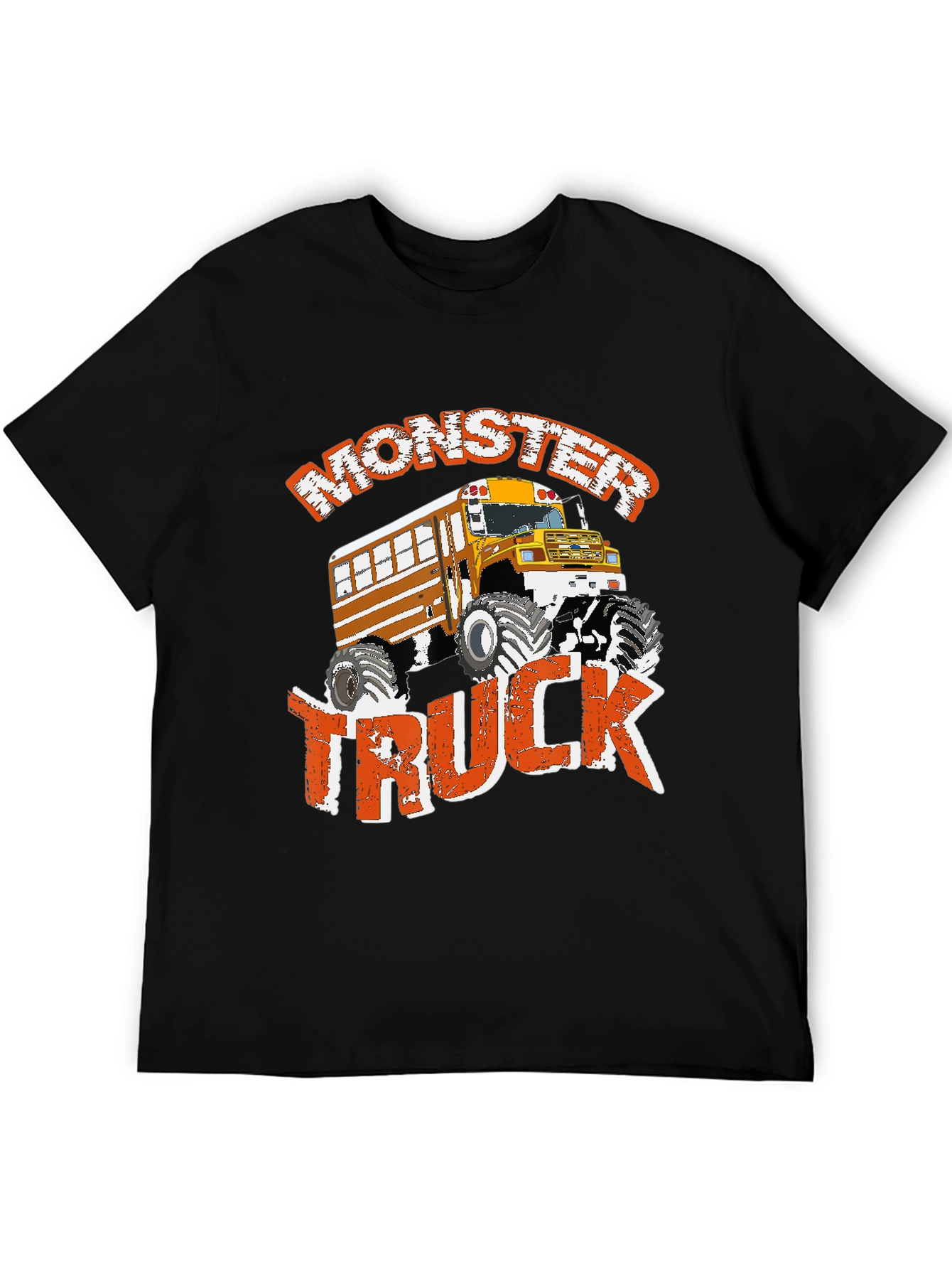 Monster Truck School Bus T-Shirt - Fun Graphic Tee