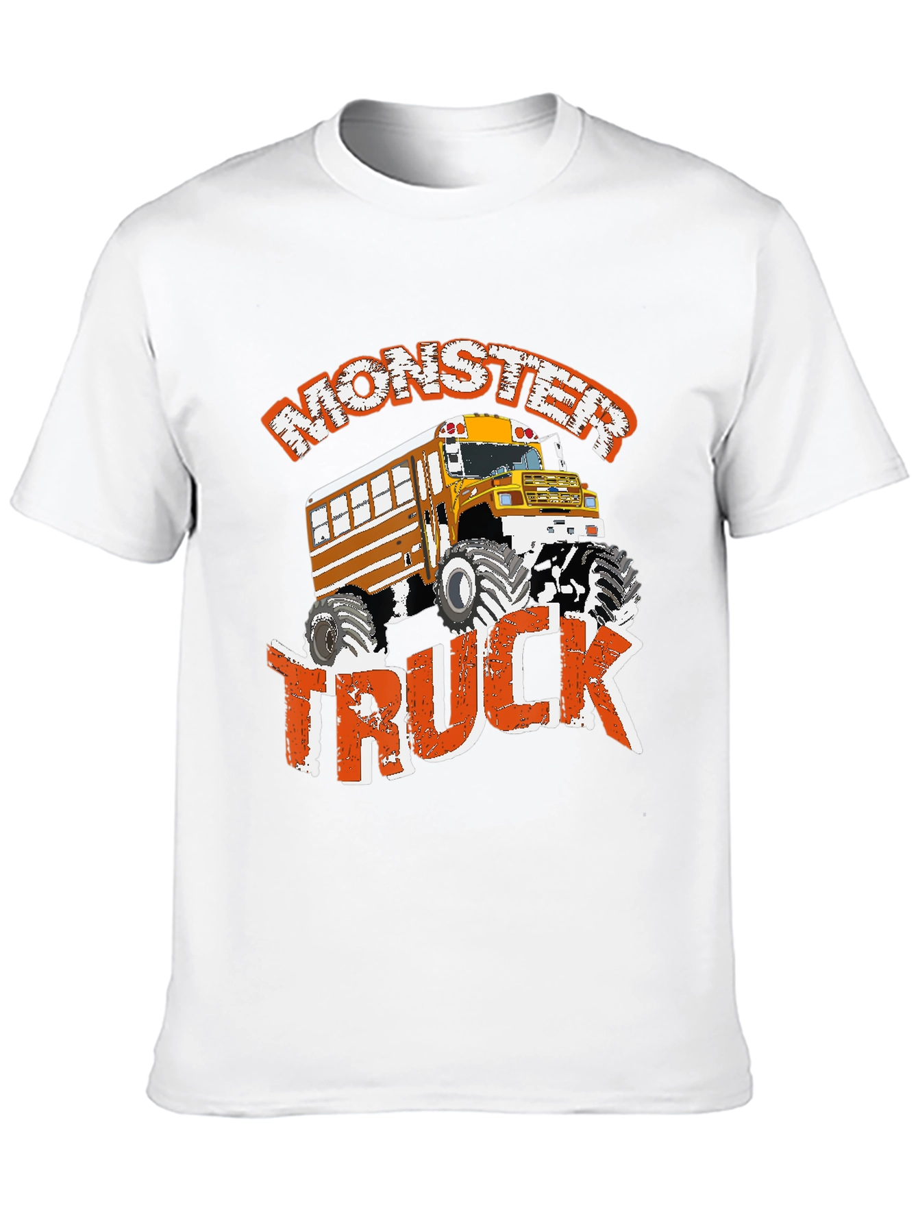 Monster Truck School Bus T-Shirt - Fun Graphic Tee
