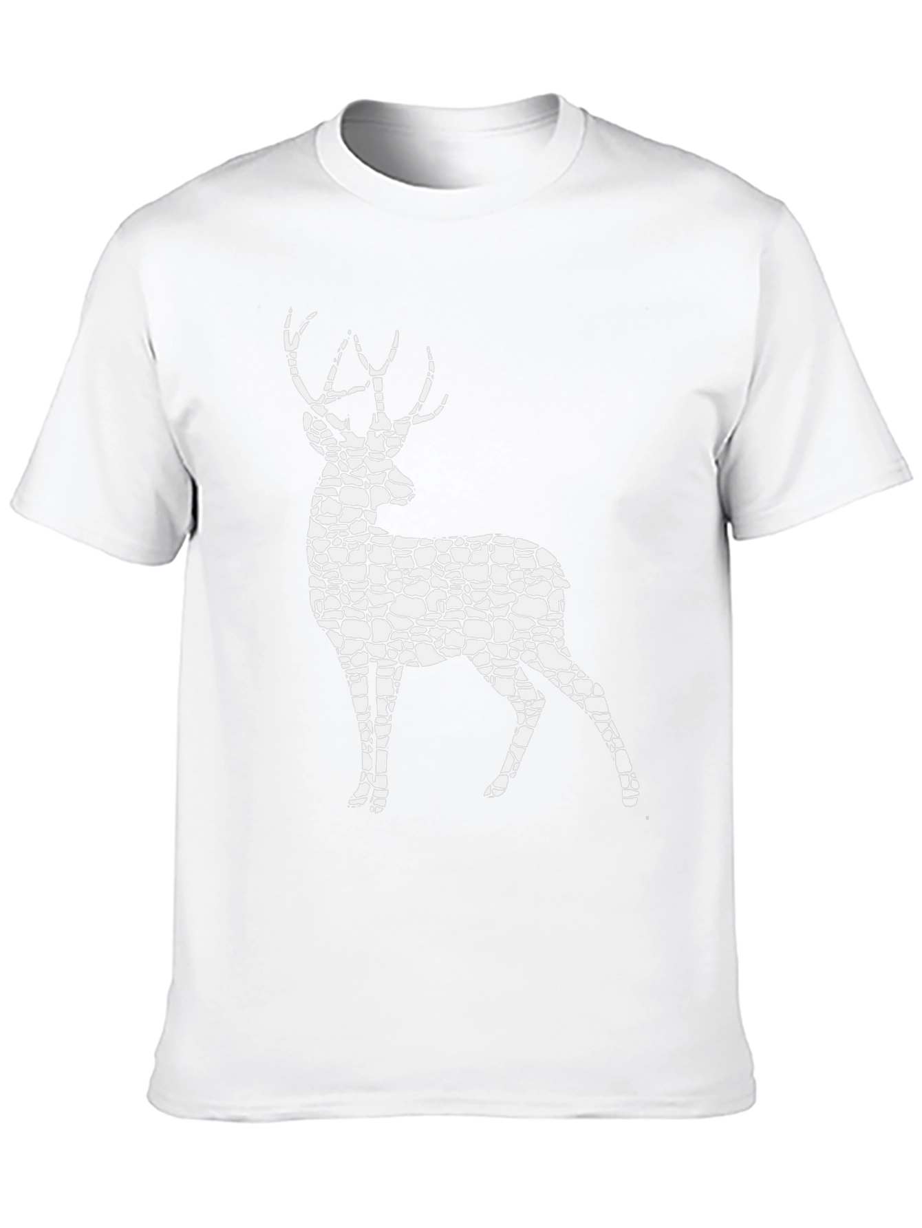 Stone Deer Graphic Tee - Stylish Nature Lovers T-Shirt
