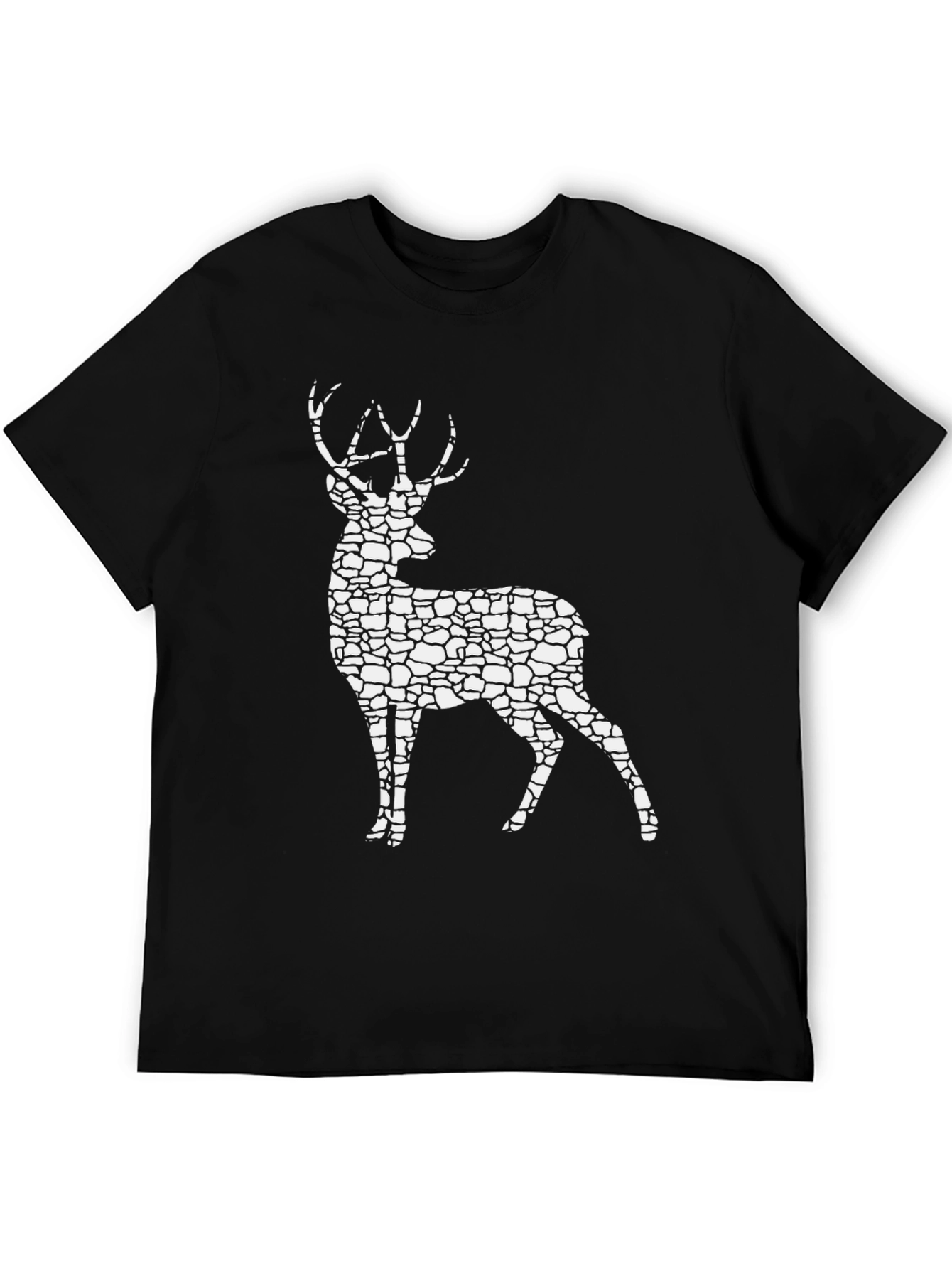 Stone Deer Graphic Tee - Stylish Nature Lovers T-Shirt