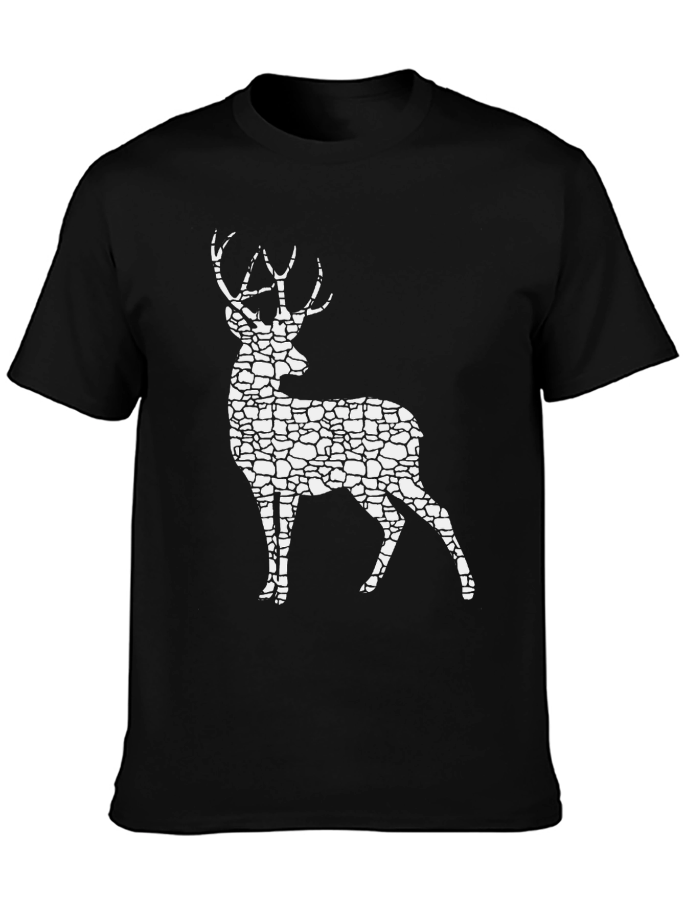 Stone Deer Graphic Tee - Stylish Nature Lovers T-Shirt