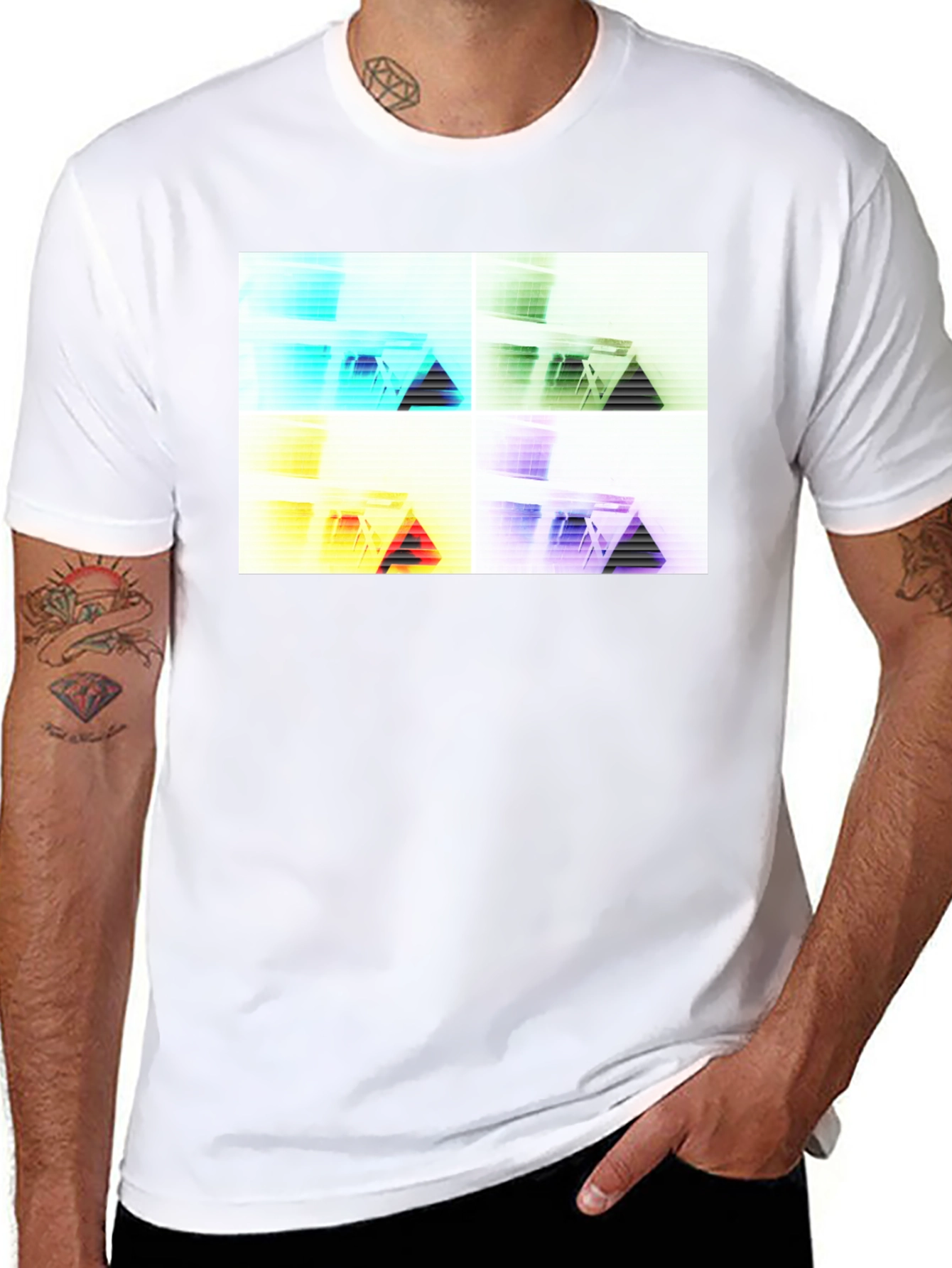 Abstract Geometry T-Shirt - Modern Graphic Tee