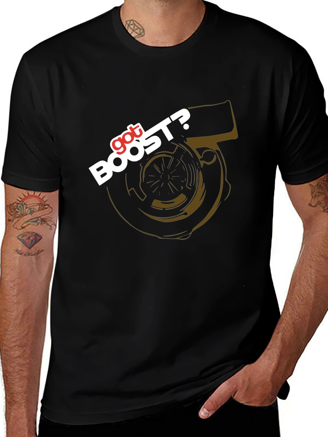 Got Boost? Turbo Graphic Black T-Shirt