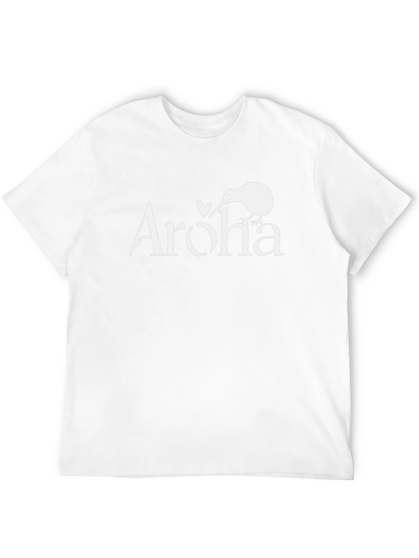 Aroha Kiwi Bird Graphic Tee - Black