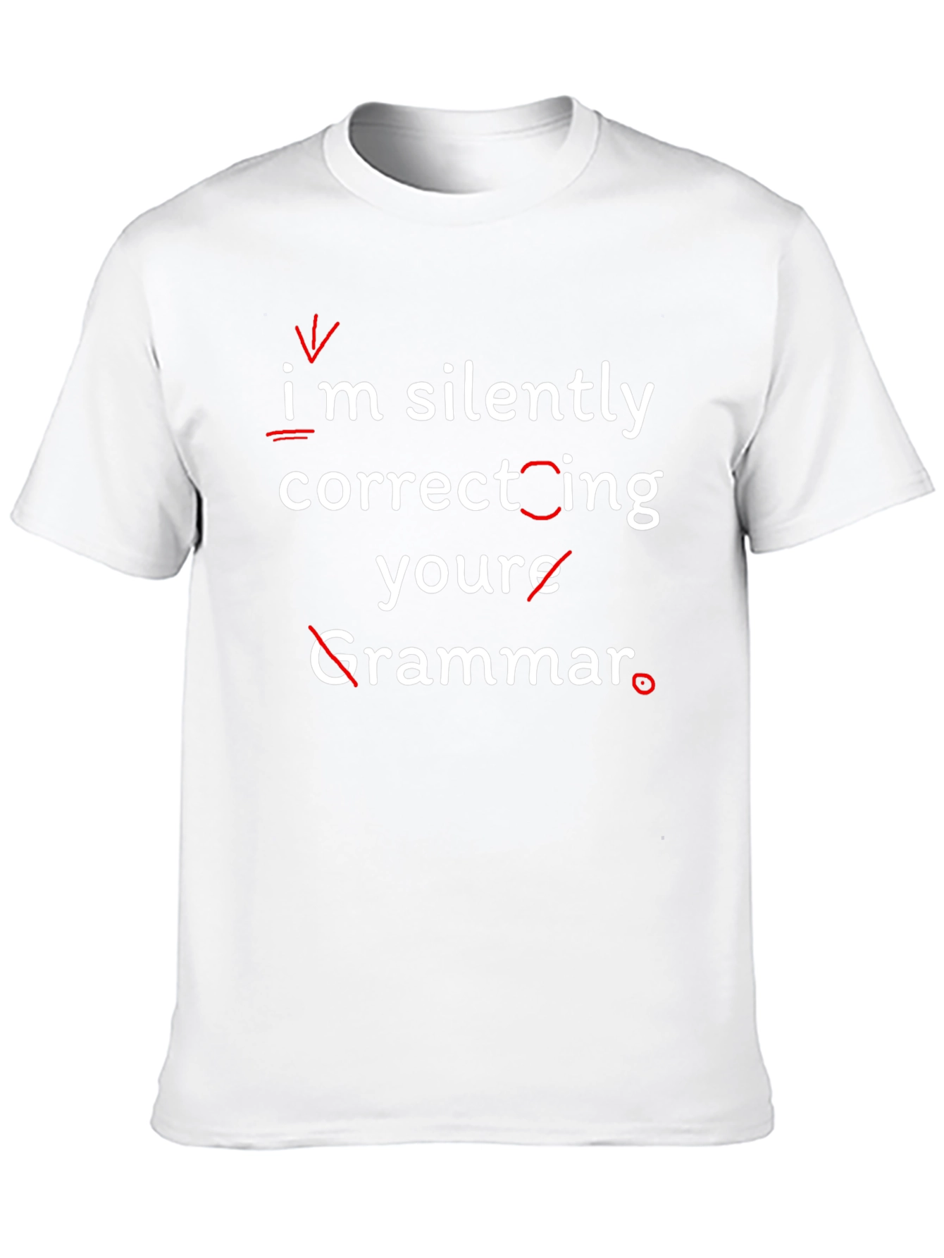 Funny Grammar Correction Black T-Shirt