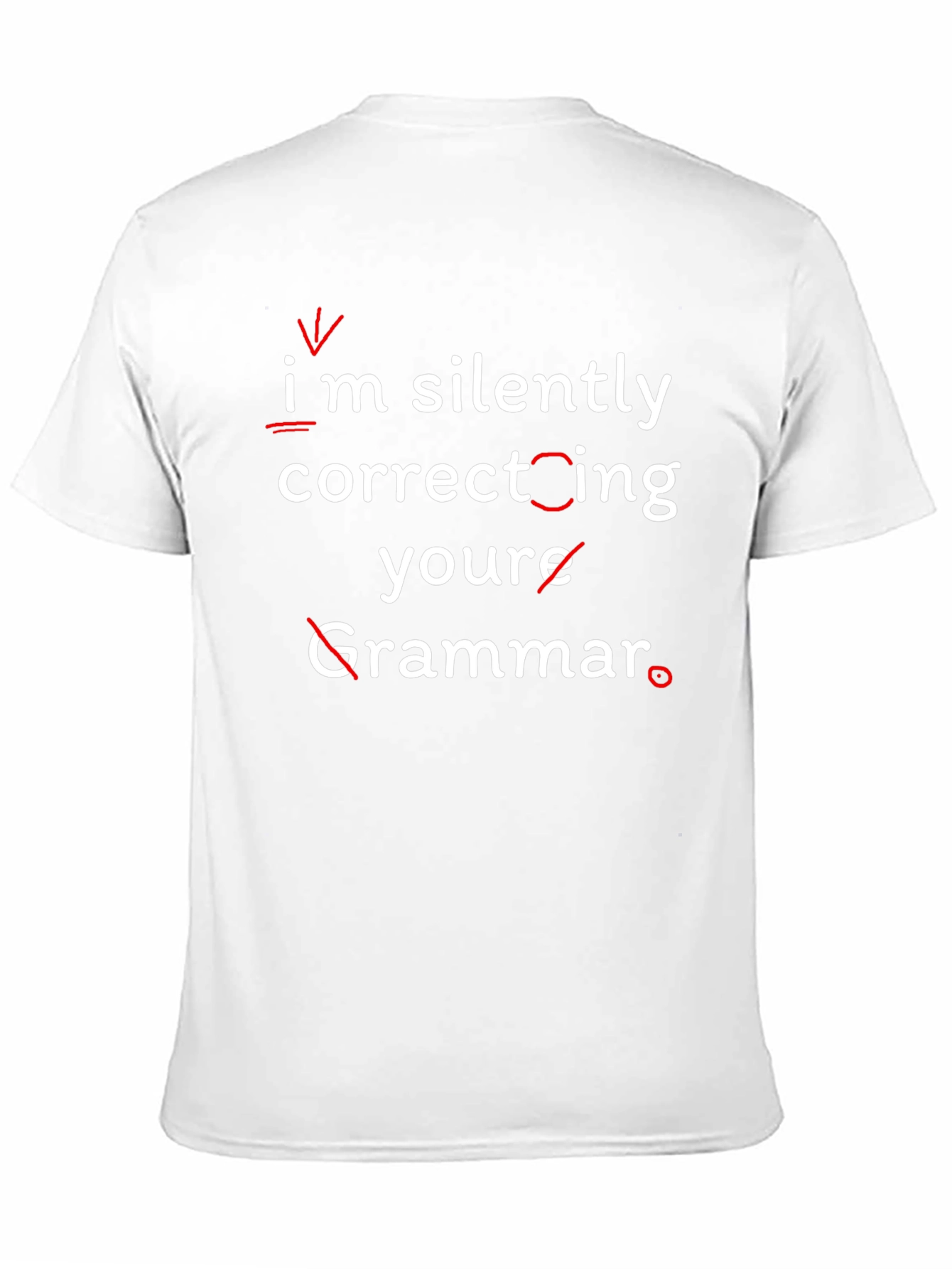 Funny Grammar Correction Black T-Shirt