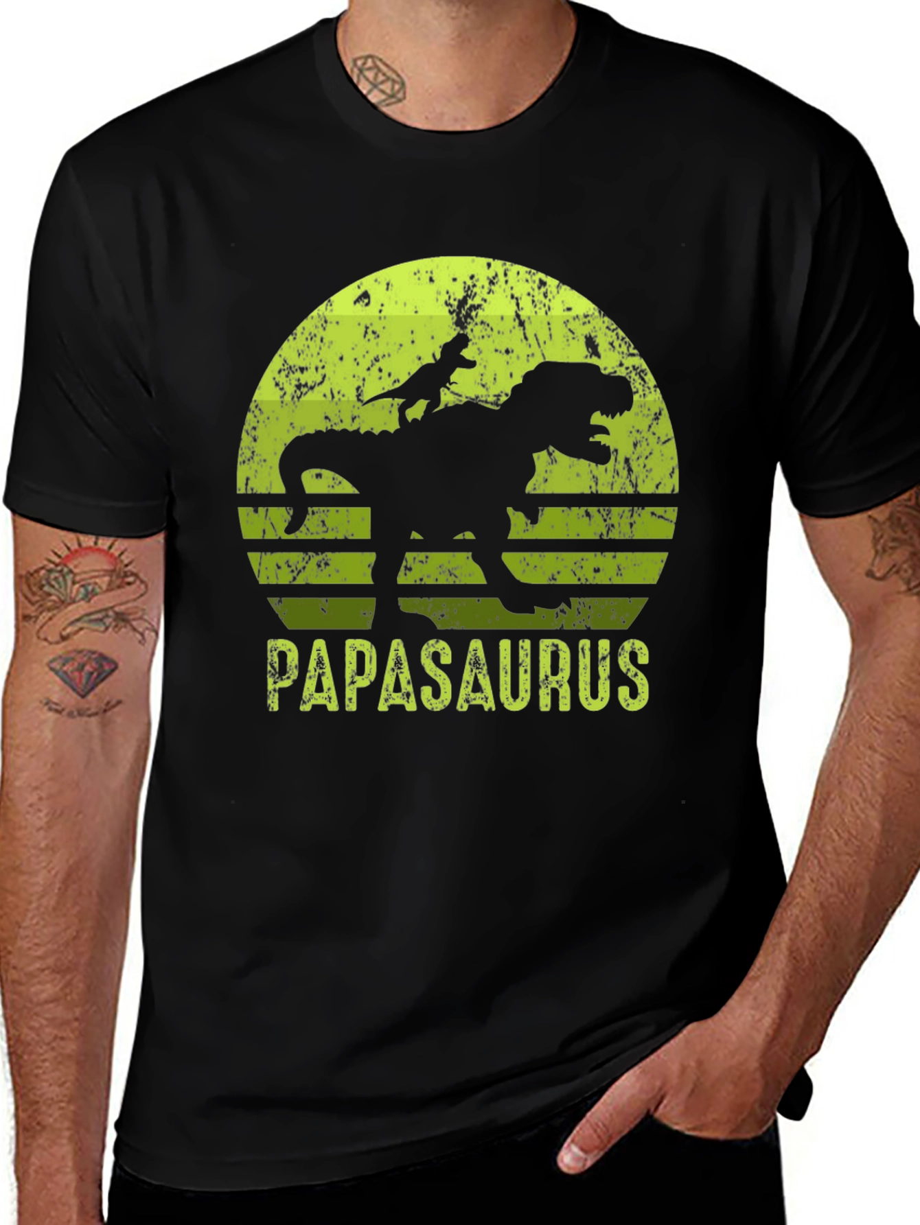 Papasaurus T-Shirt - Fathers Day Dinosaur Tee