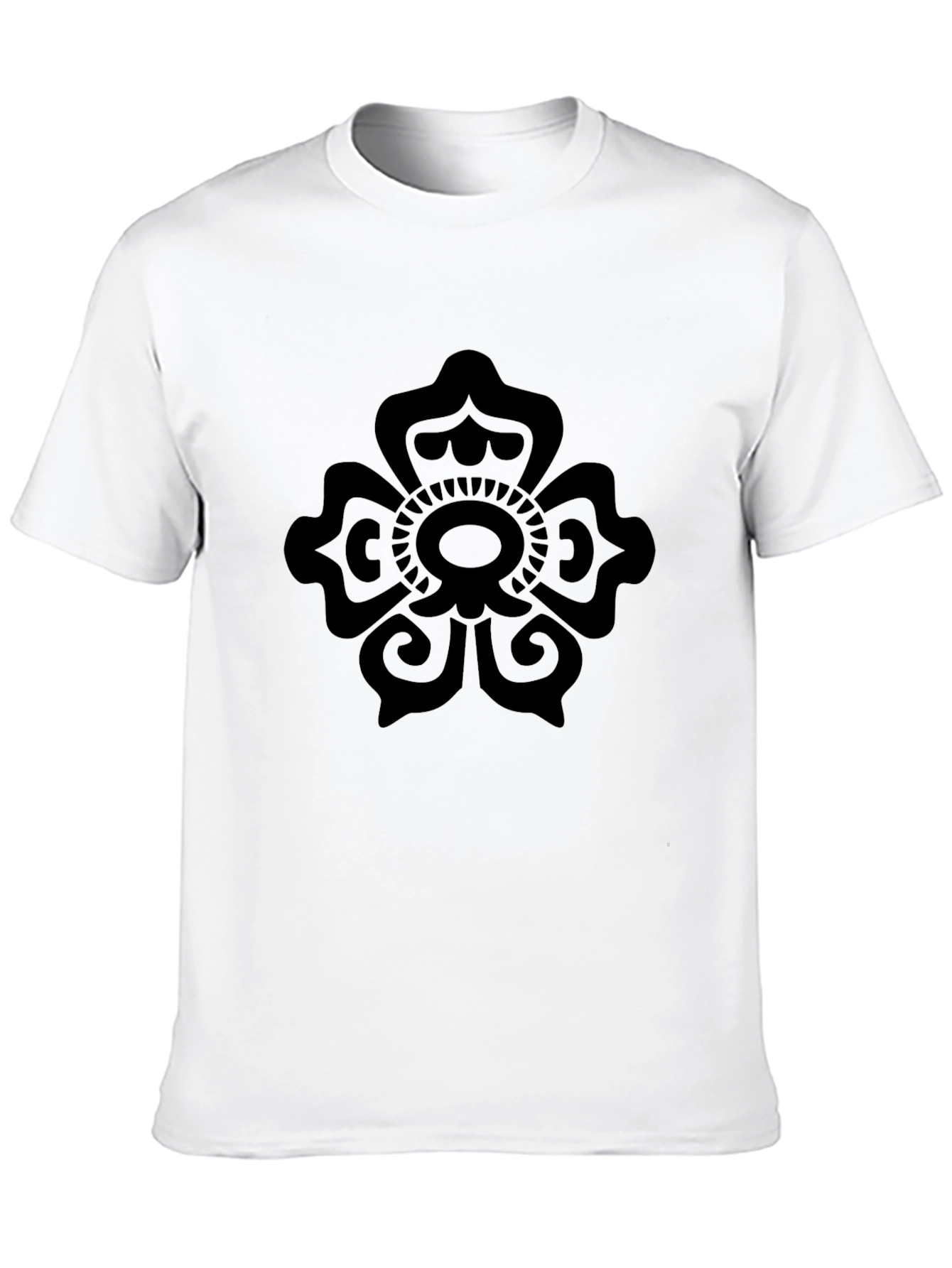 Black Floral Mandala Graphic Tee