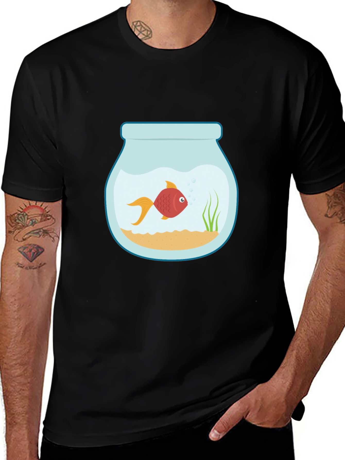 Fishbowl Graphic Tee - Unique Design