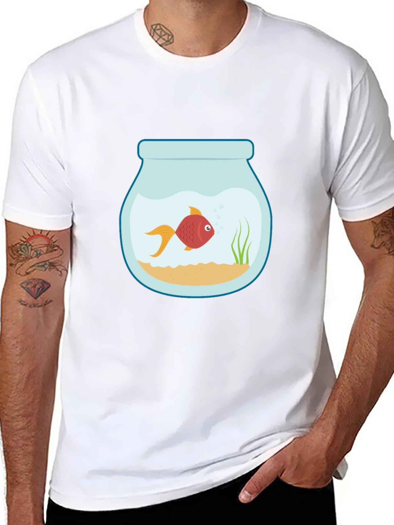Fishbowl Graphic Tee - Unique Design