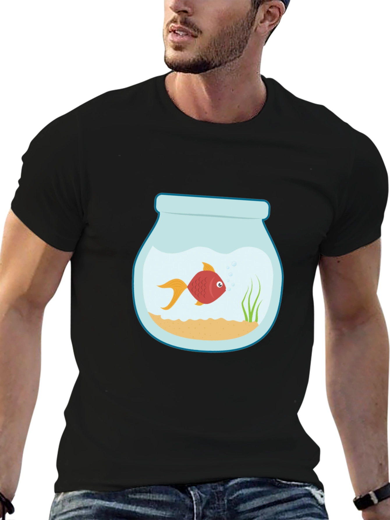 Fishbowl Graphic Tee - Unique Design