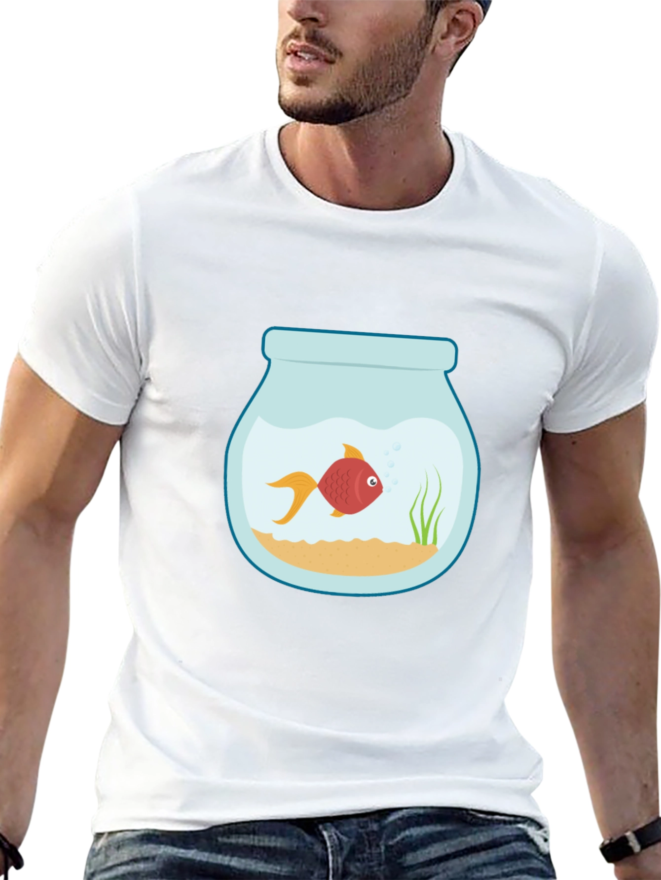 Fishbowl Graphic Tee - Unique Design