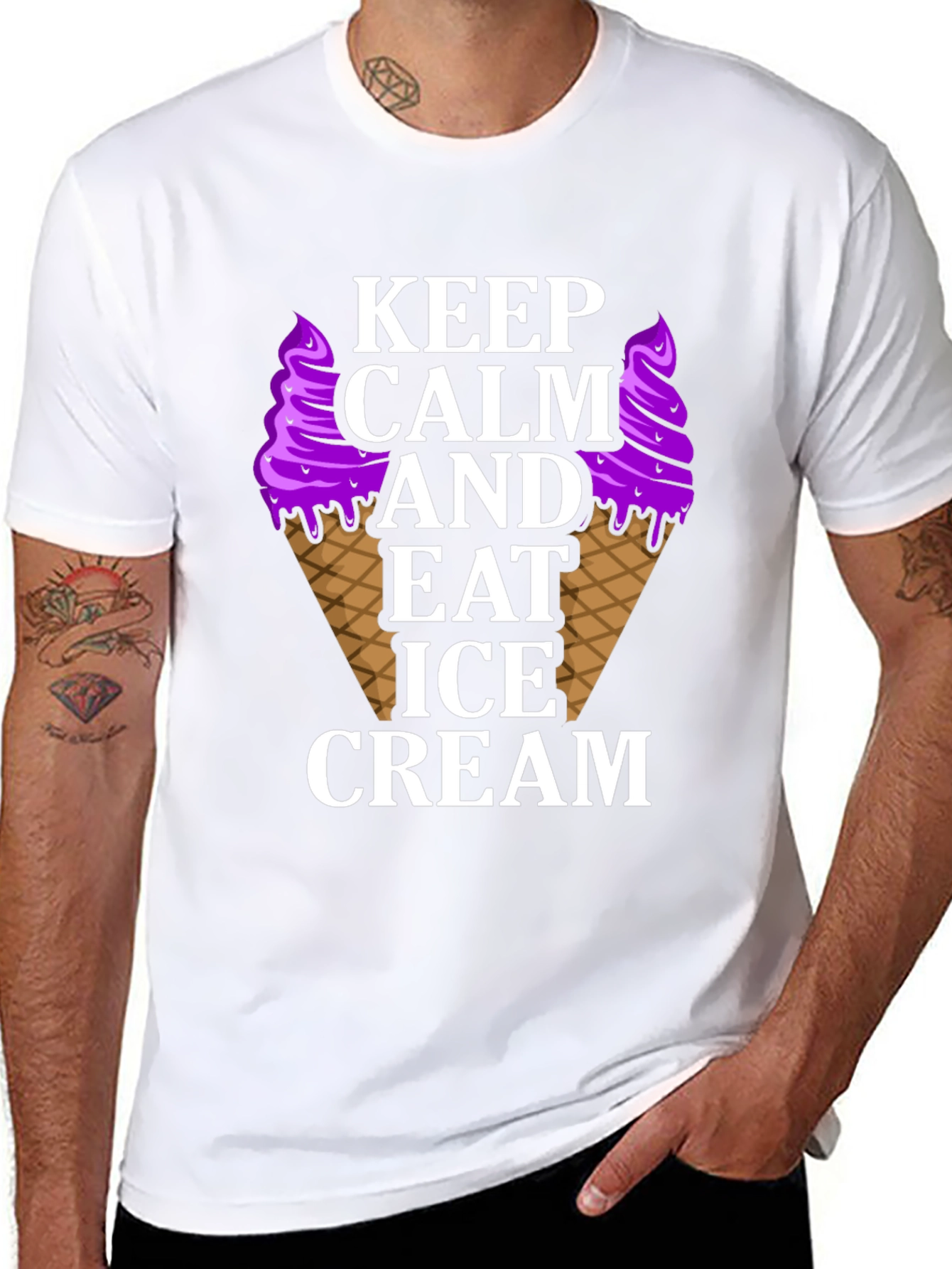 Keep Calm Eat Ice Cream T-Shirt