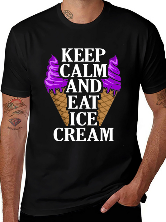 Keep Calm Eat Ice Cream T-Shirt