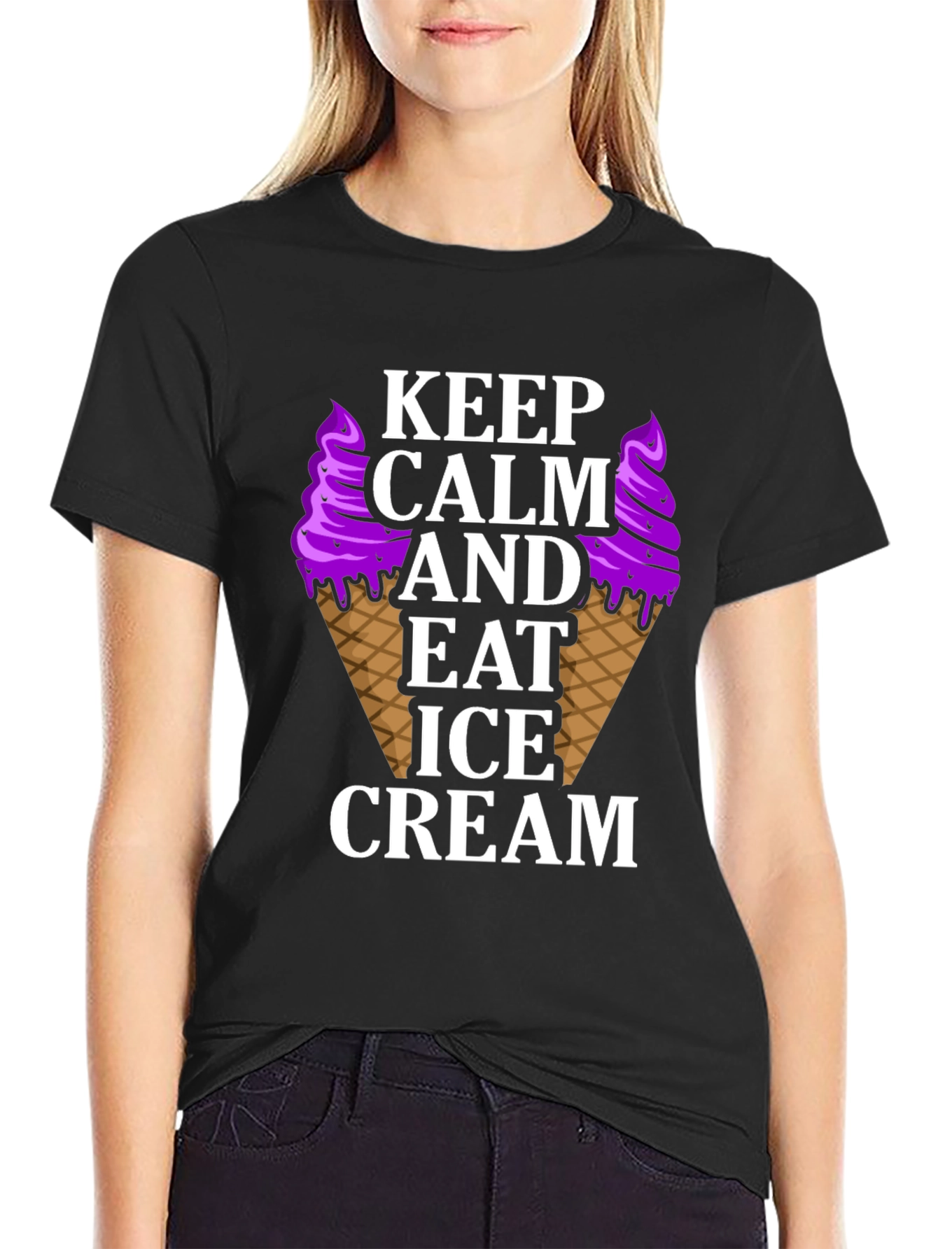 Keep Calm Eat Ice Cream T-Shirt