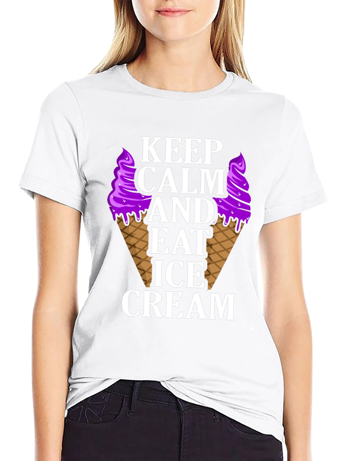 Keep Calm Eat Ice Cream T-Shirt