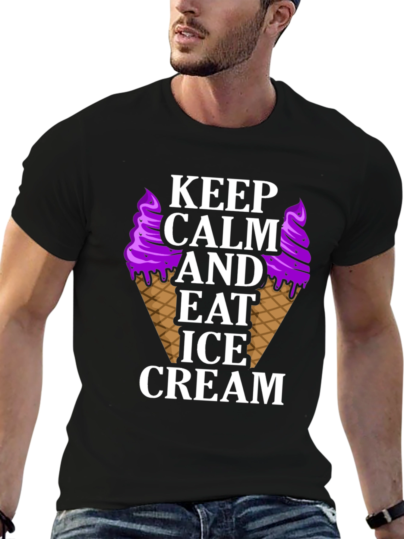 Keep Calm Eat Ice Cream T-Shirt